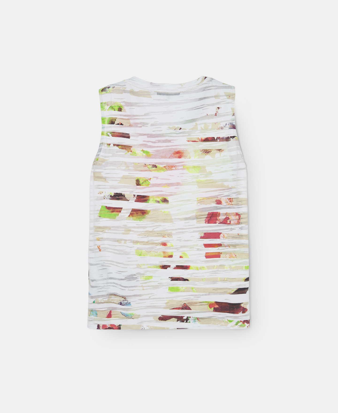 Striped sleeveless t-shirt image number 5