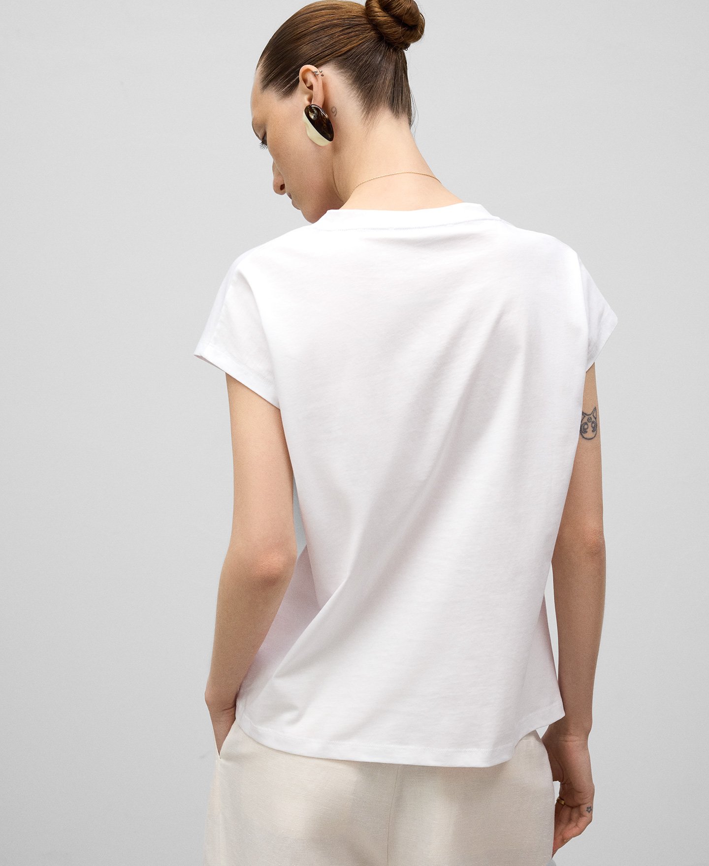 オーガニックコットンリラックスフィットTシャツ image number 2