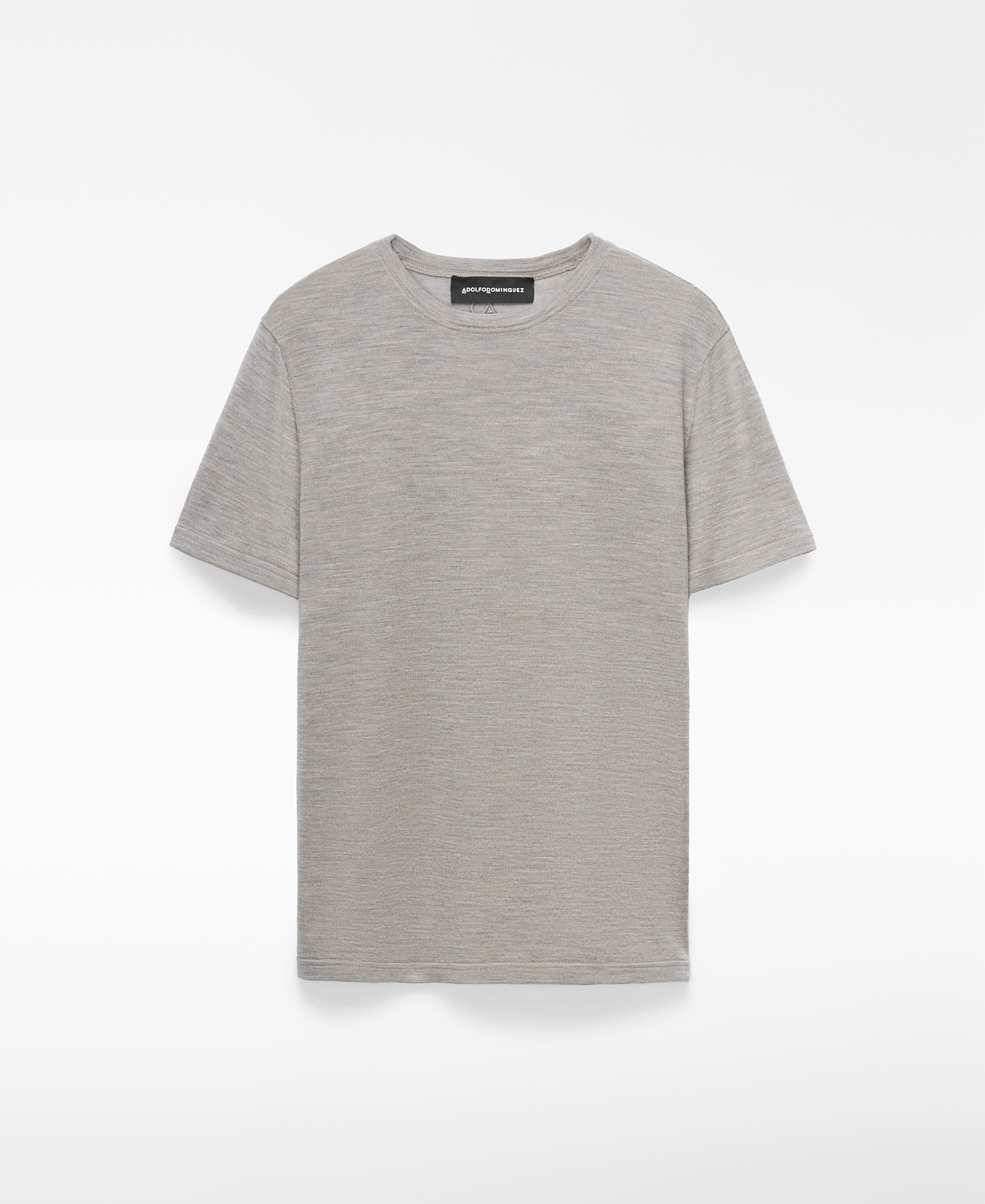 Camiseta slim fit lana merino image number 0