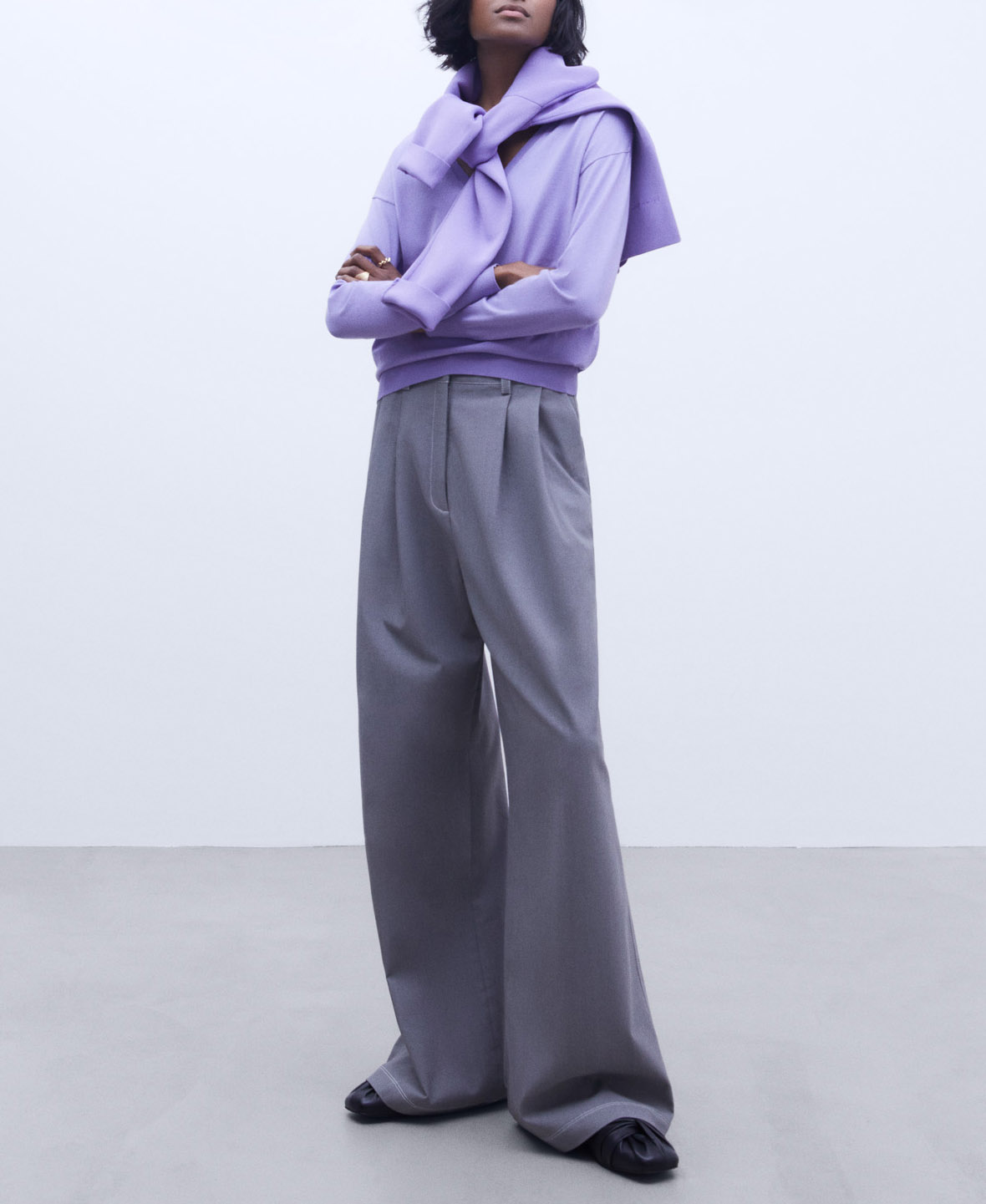 Drop shoulder sweater image number 1