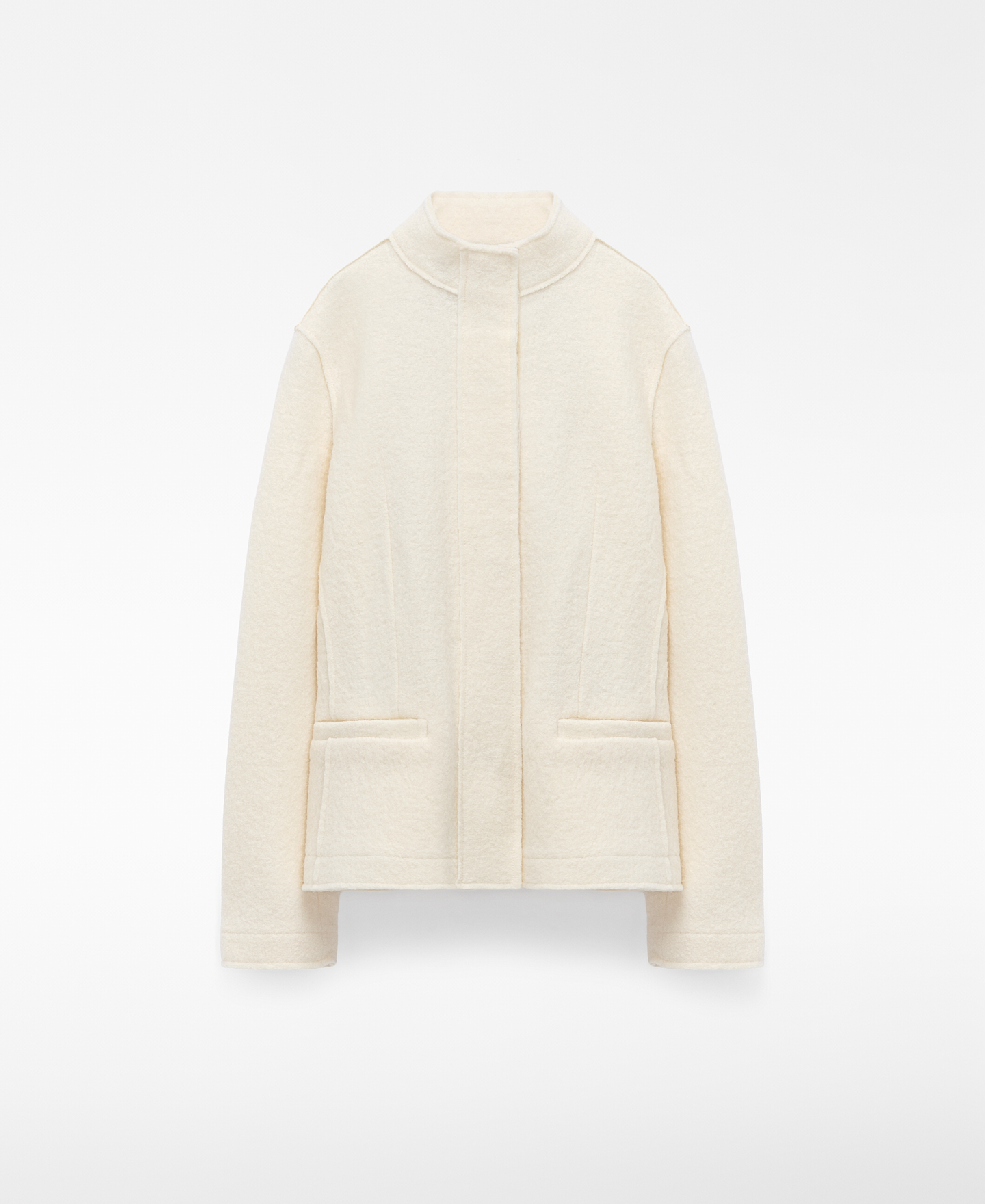 Eng geschnittene Jacke aus Merinowolle image number 4