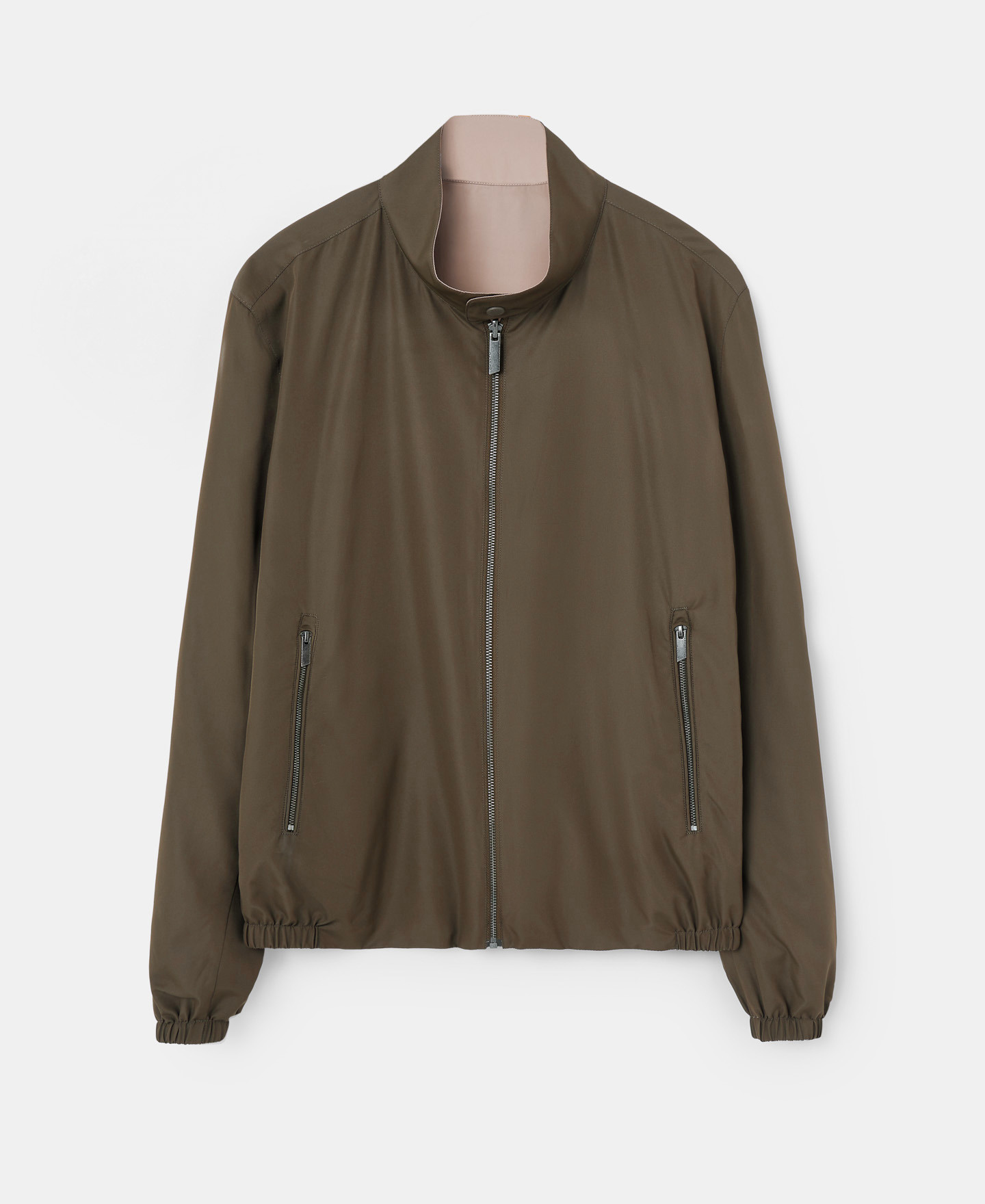 Reversible jacket with mandarin collar image number 4