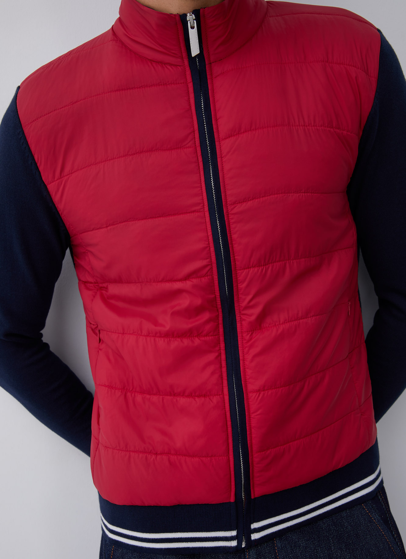 Cardigan with padded front image number 2