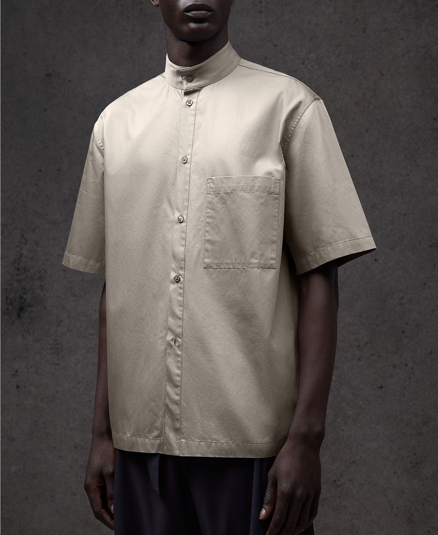 Camisa manga corta en algod&oacute;n hombre image number 0