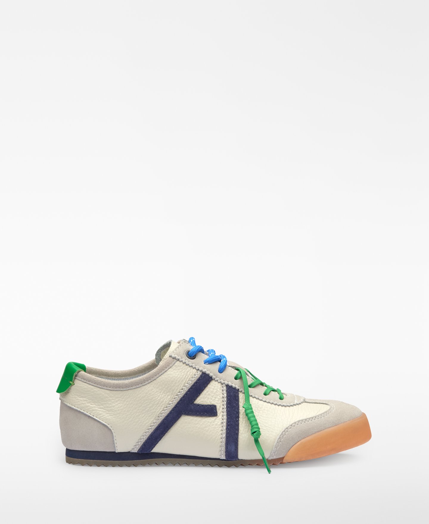 Maxi logo leather sneaker woman image number 0