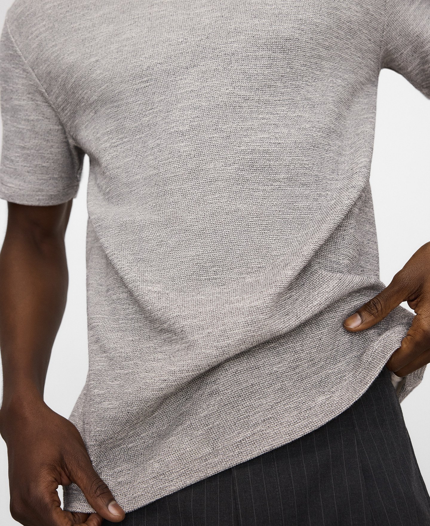 T-shirt microtextur&eacute; image number 3