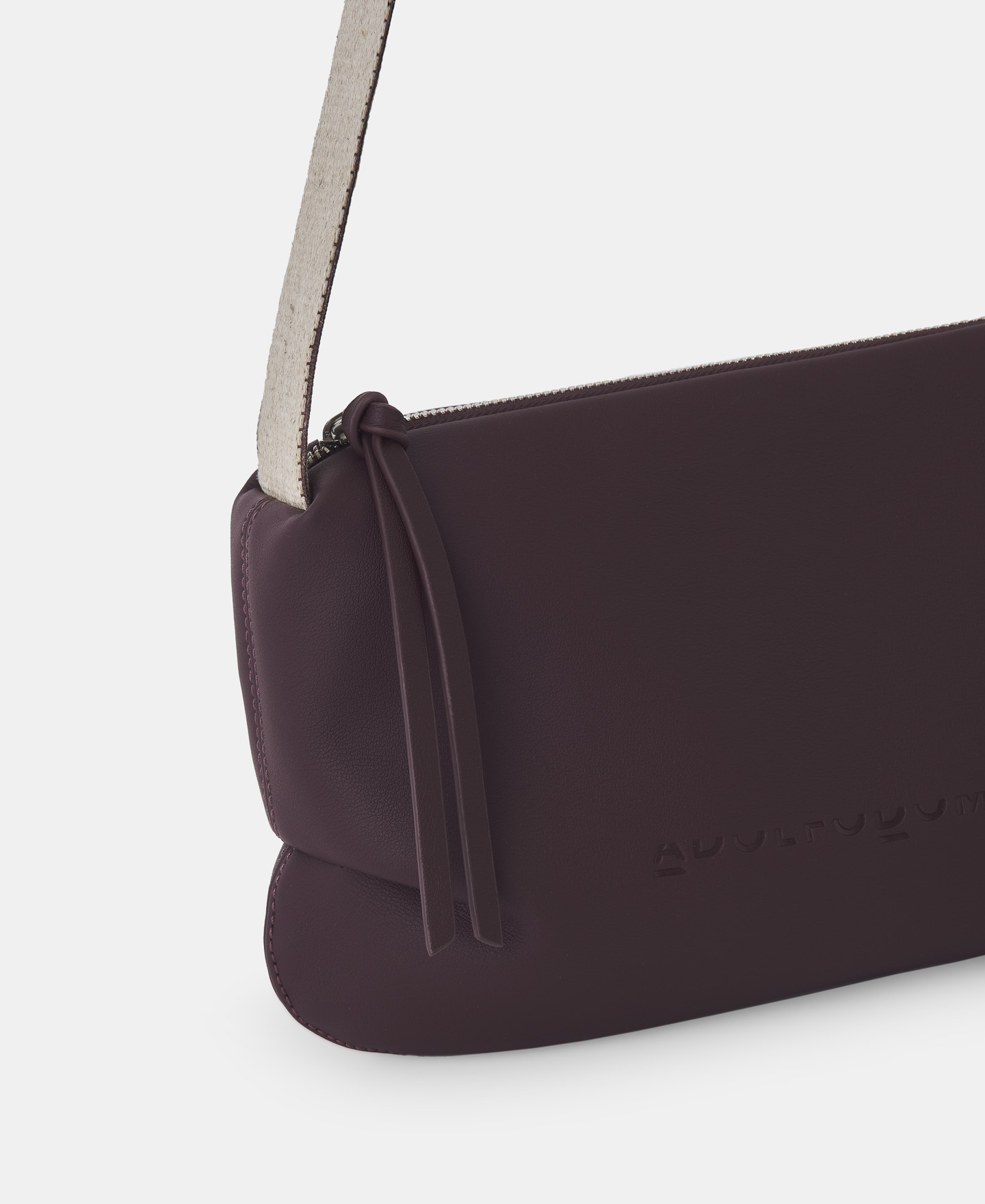 Faux leather medium shoulder bag image number 1