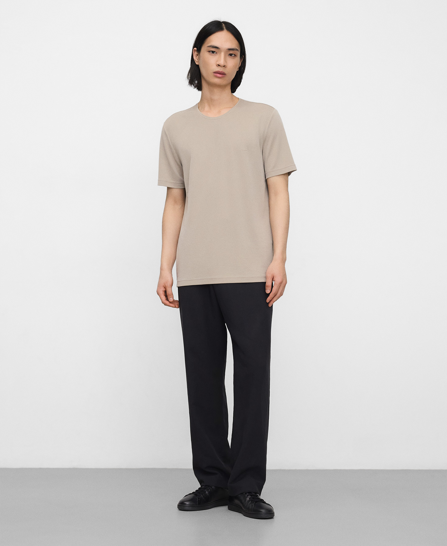 Modal crew collar T-shirt image number 1