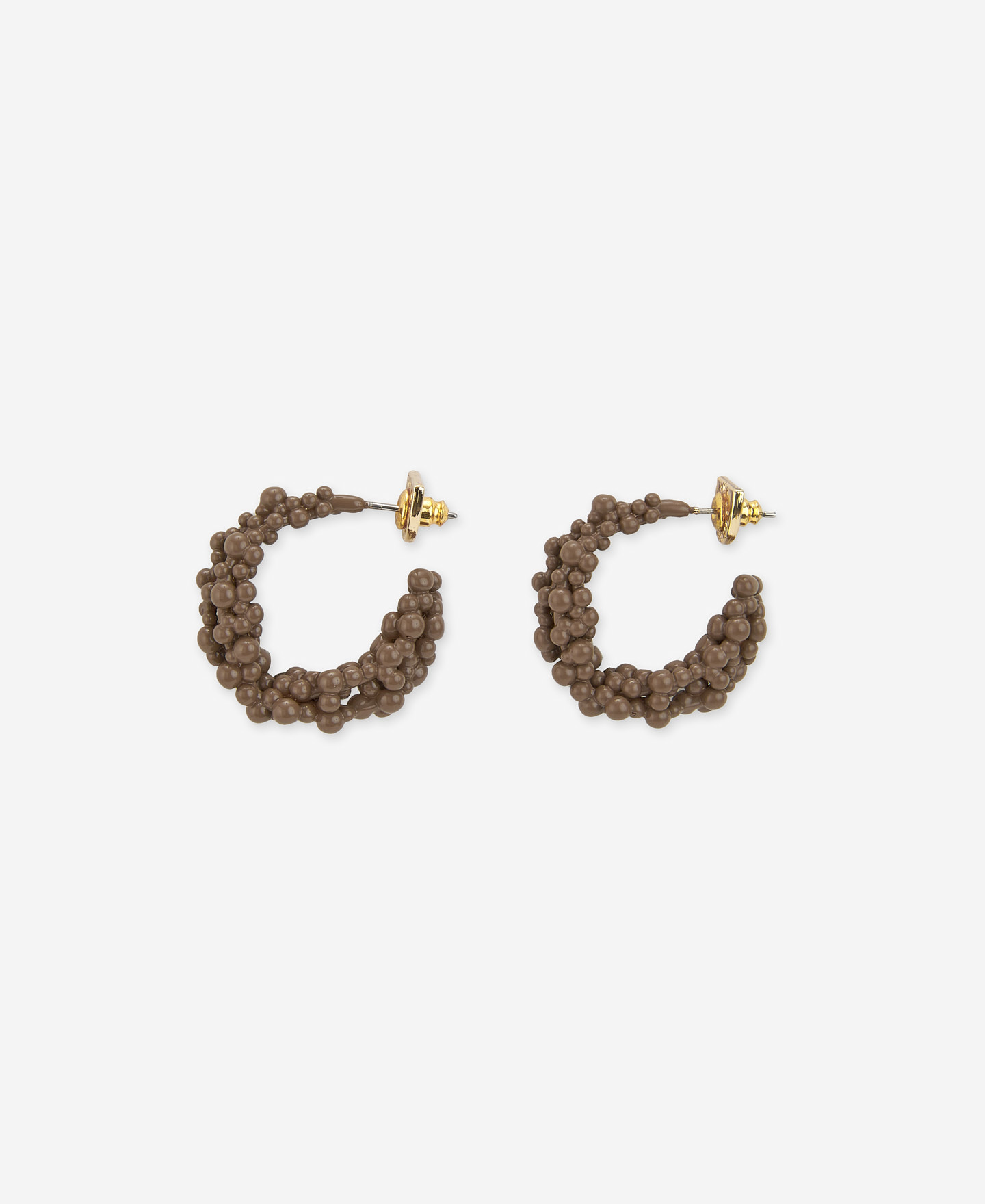 Gold plated brass earrings for women image number 0