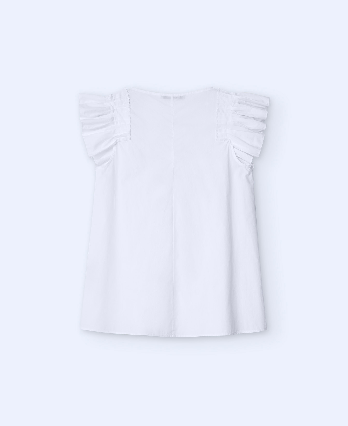 Ruffled square neckline top image number 5