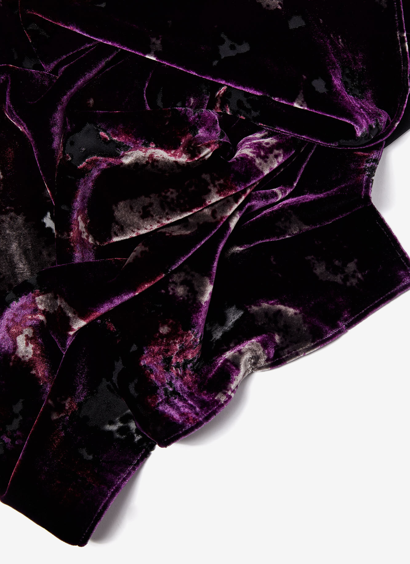 Foulard with geometrical devoré image number 1