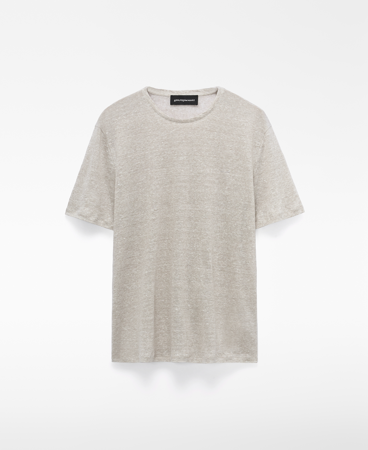 European linen heathered T-shirt image number 4