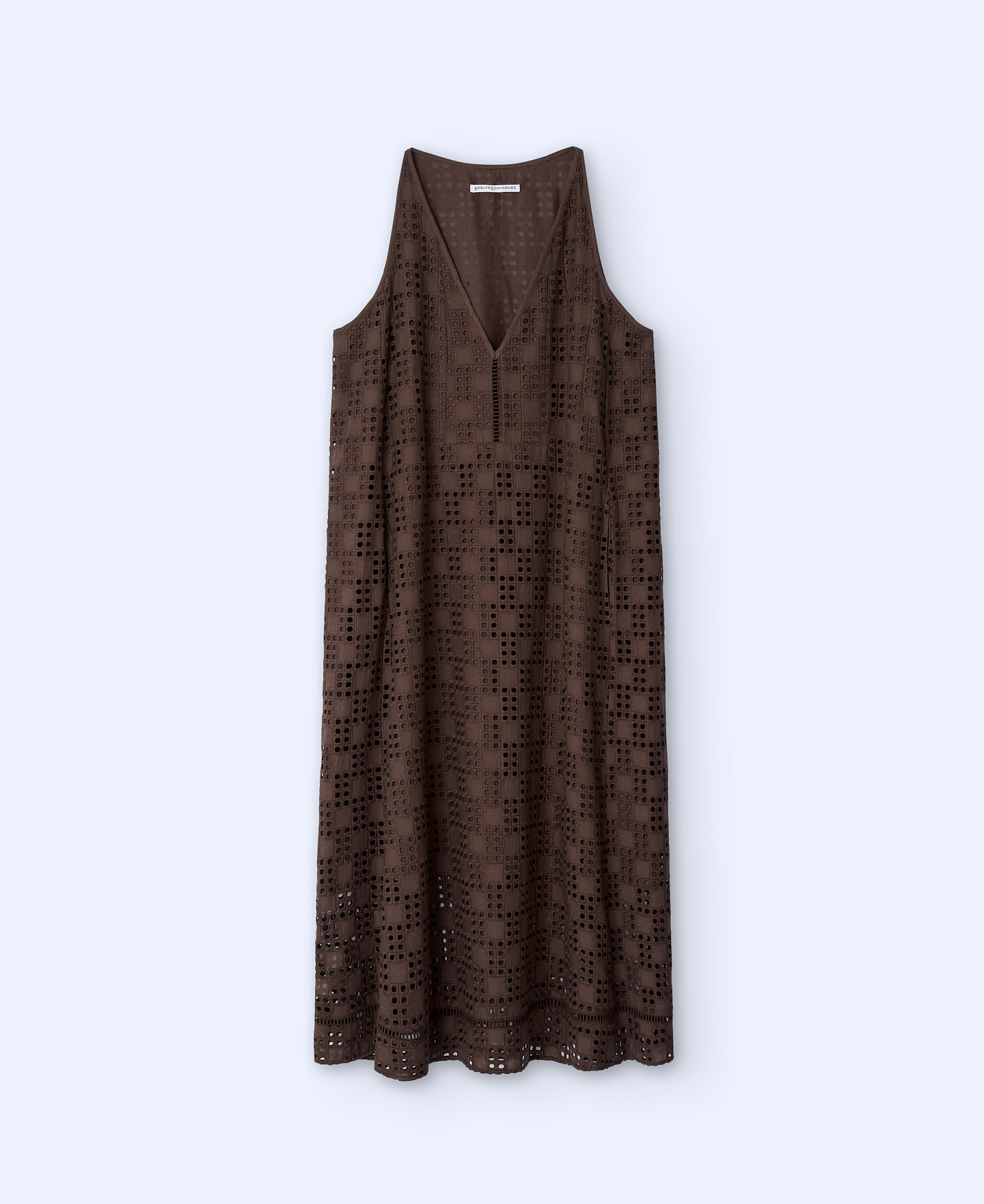 Cotton flared line dress image number 4