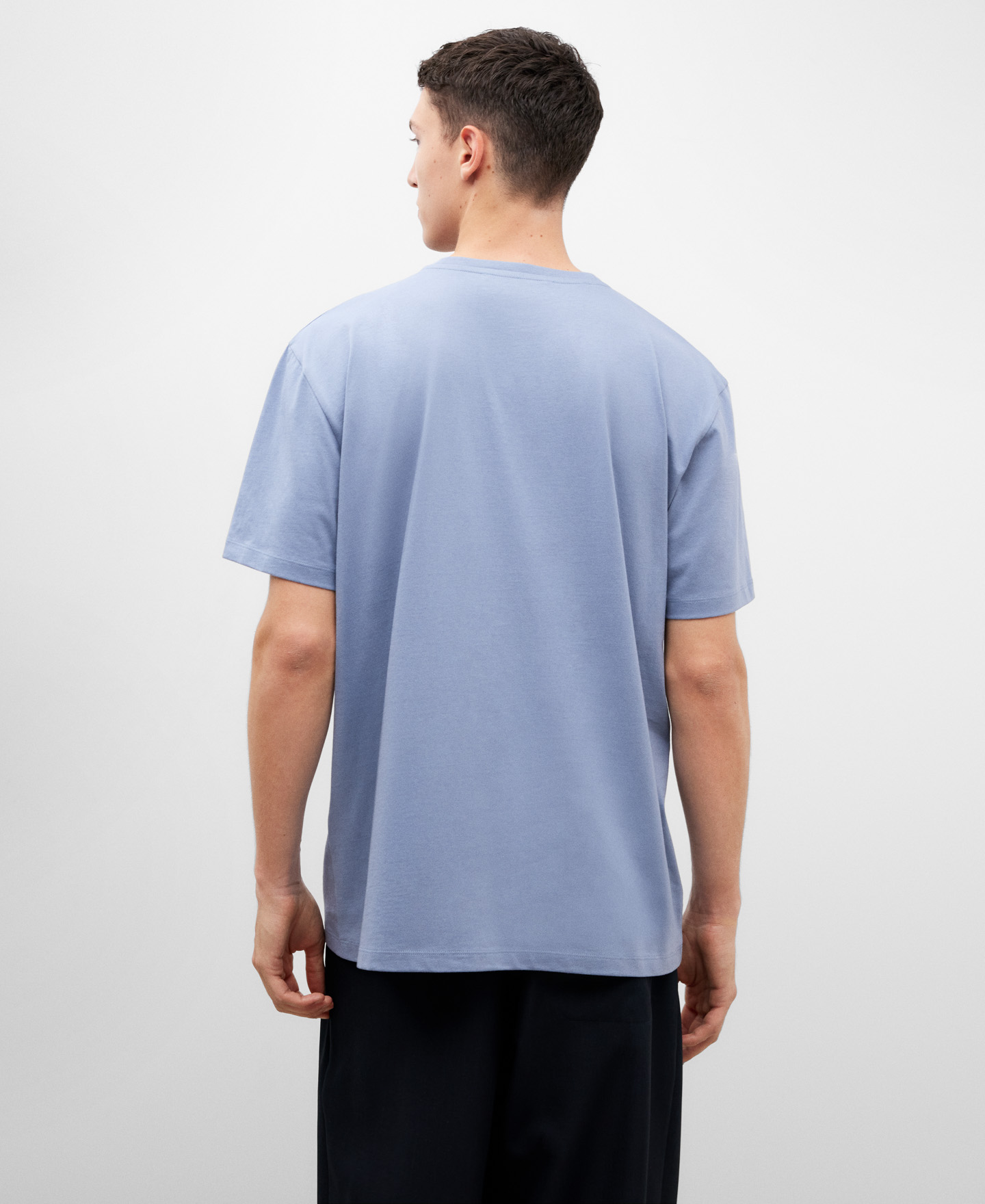 Camiseta algodón línea pespuntes hombre image number 2