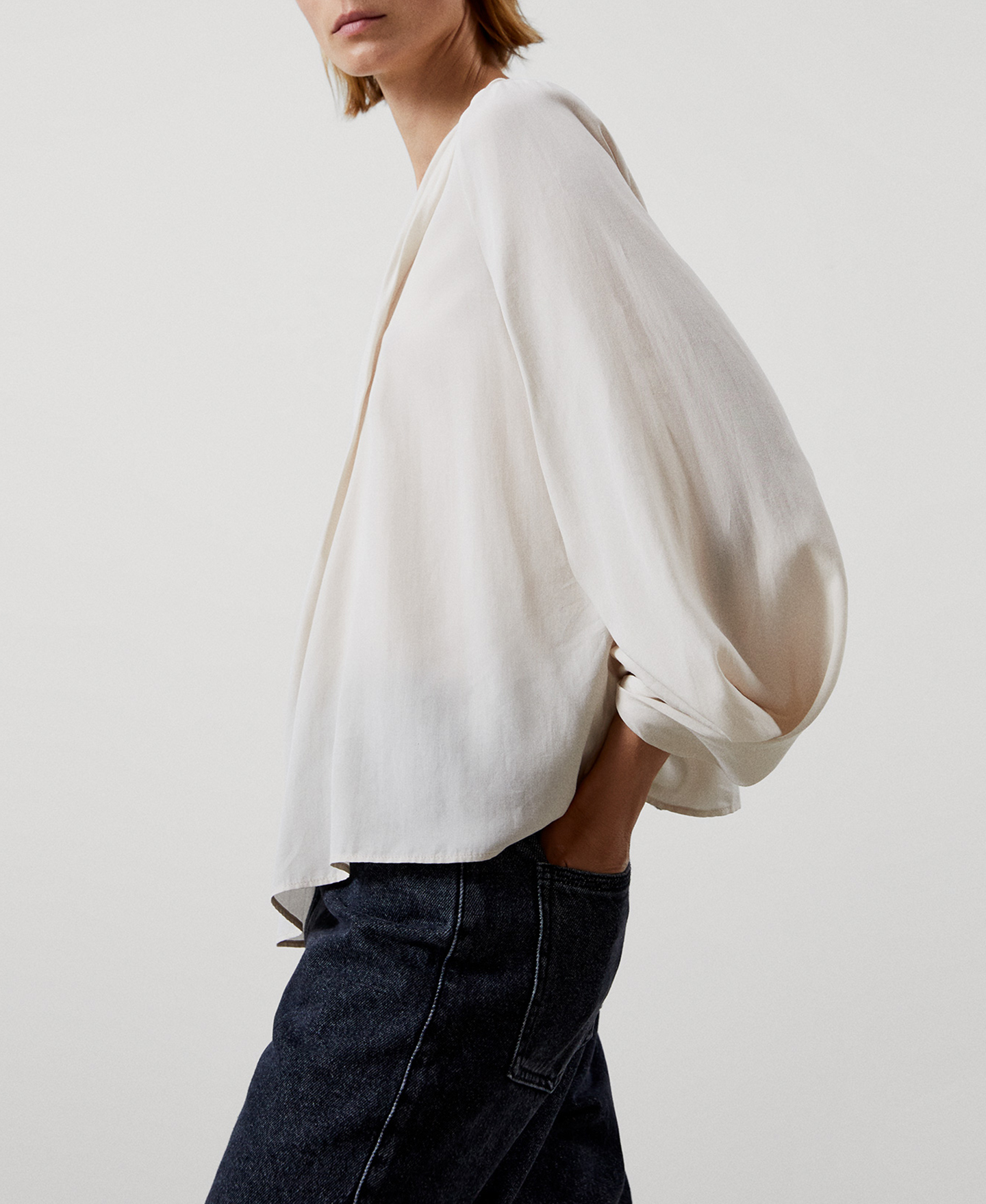 Blusa en lyocell image number 3