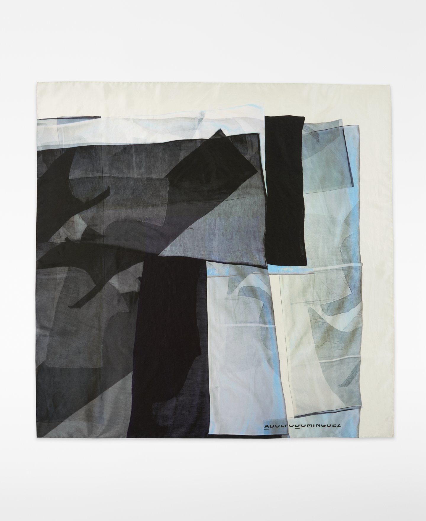 Maxi silk printed scarf woman image number 0
