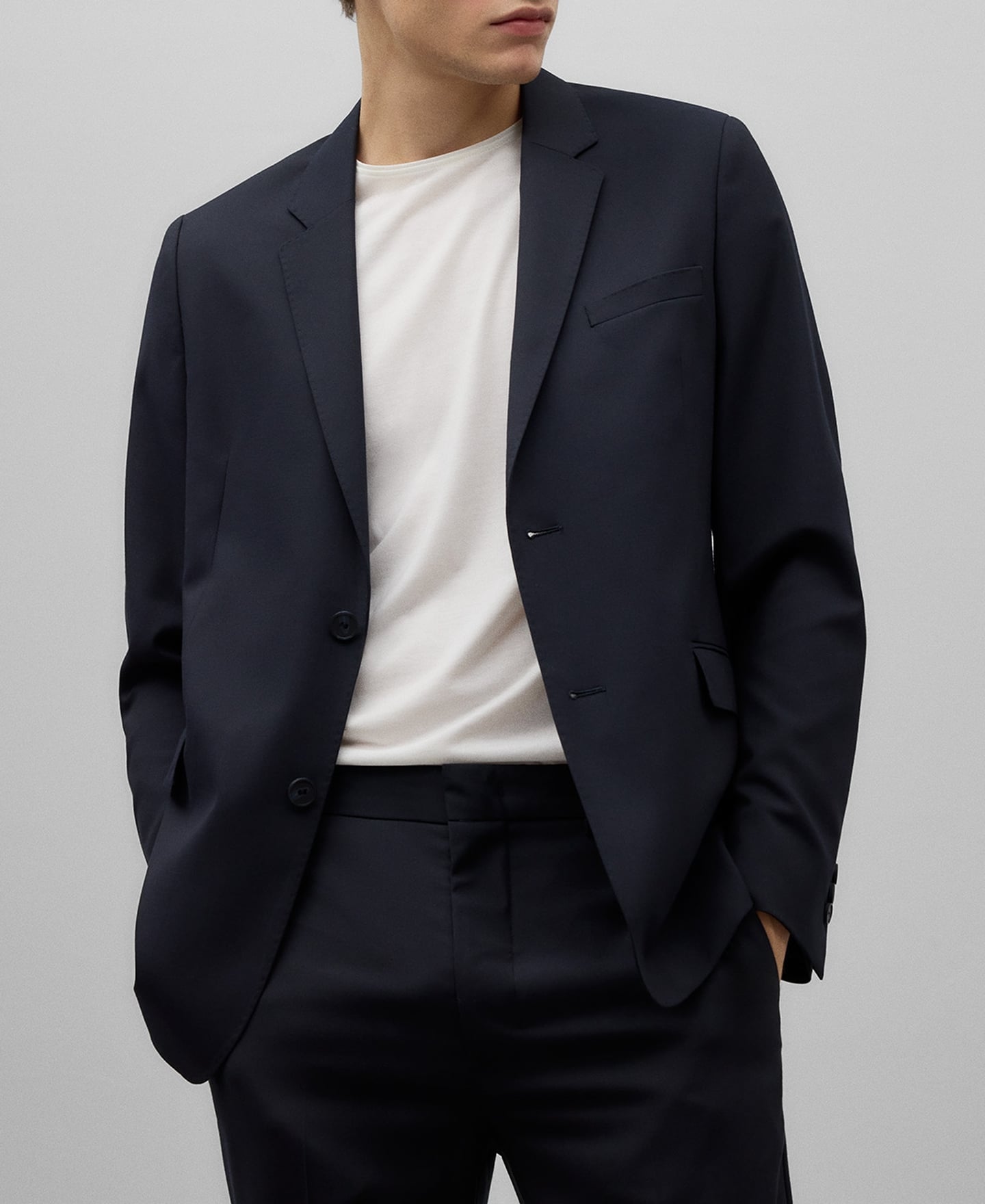 Regular fit tailored blazer man image number 0