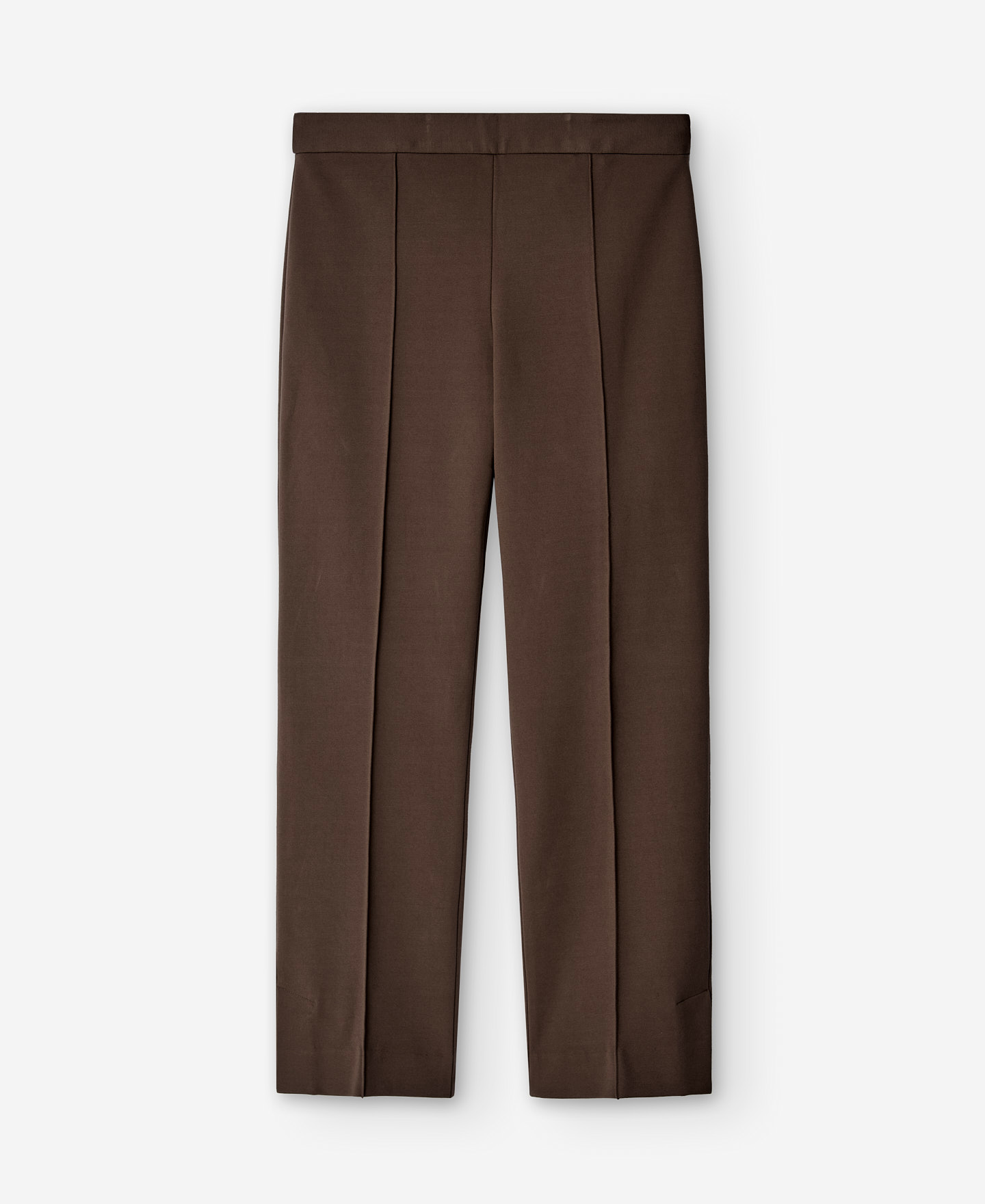 Ankle-length slim fit trousers for women image number 4