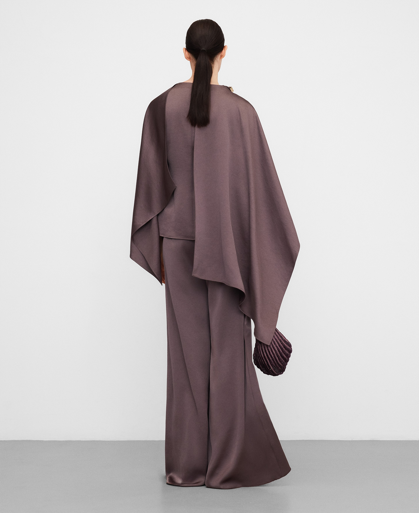 Satin palazzo trousers image number 2