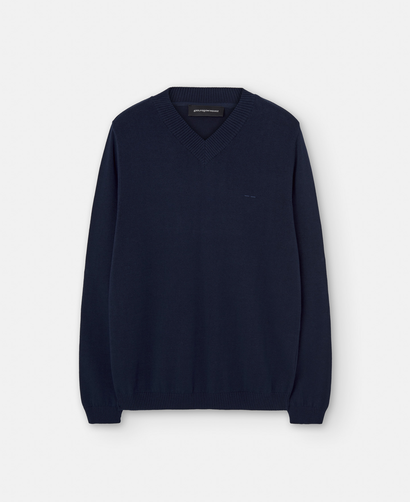 Responsible cotton V-neck sweater image number 4