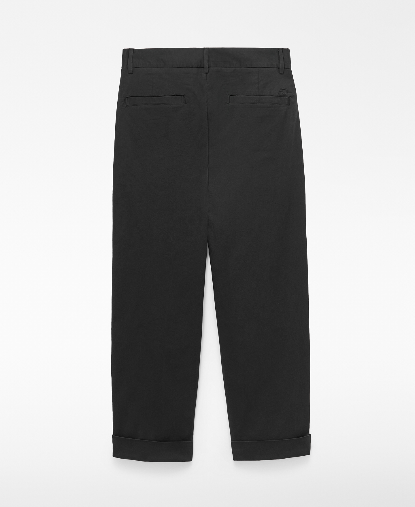 Pantal&oacute;n oversize bajo doblado algod&oacute;n image number 4
