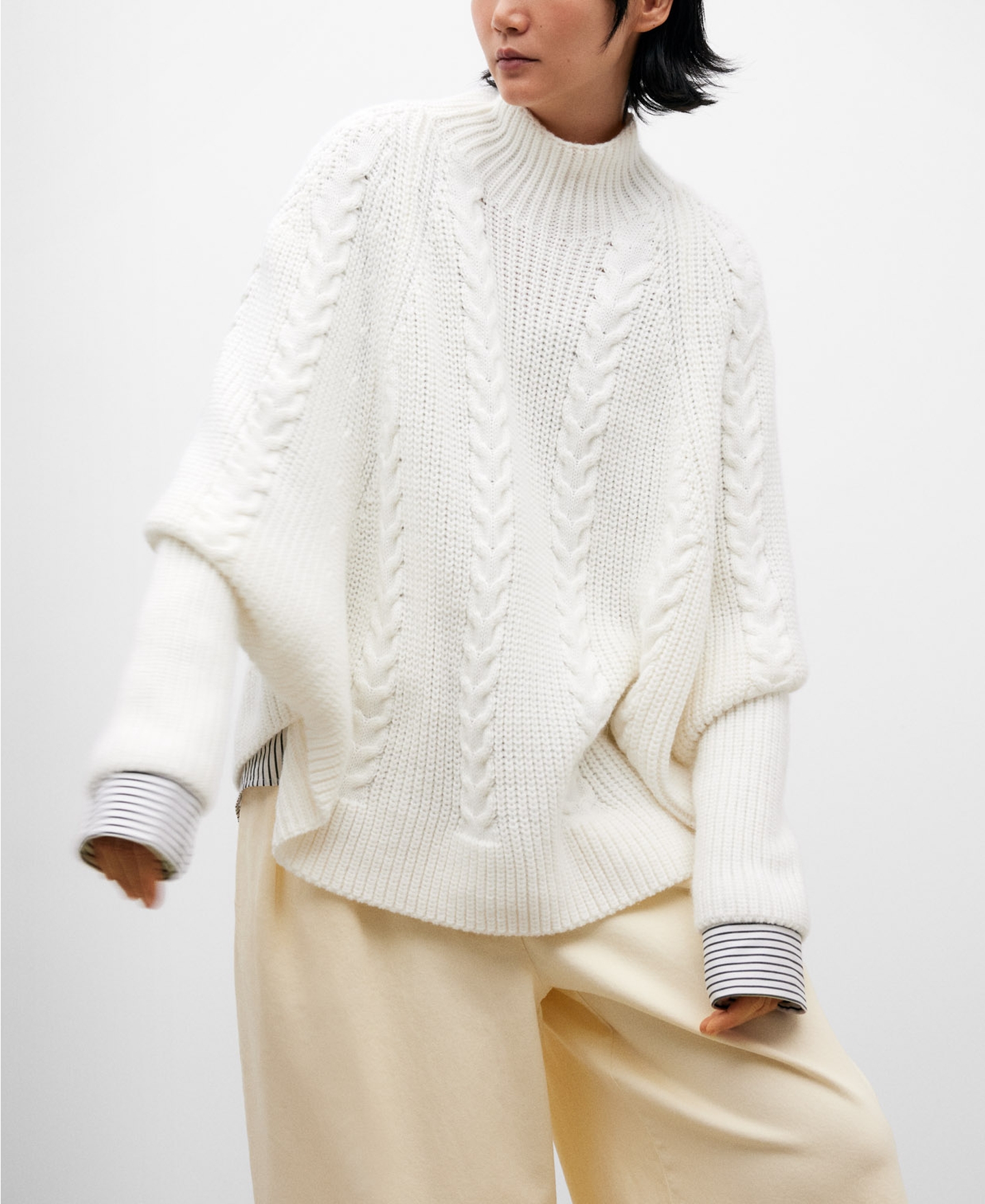 Turtleneck bell hotsell sleeve sweater