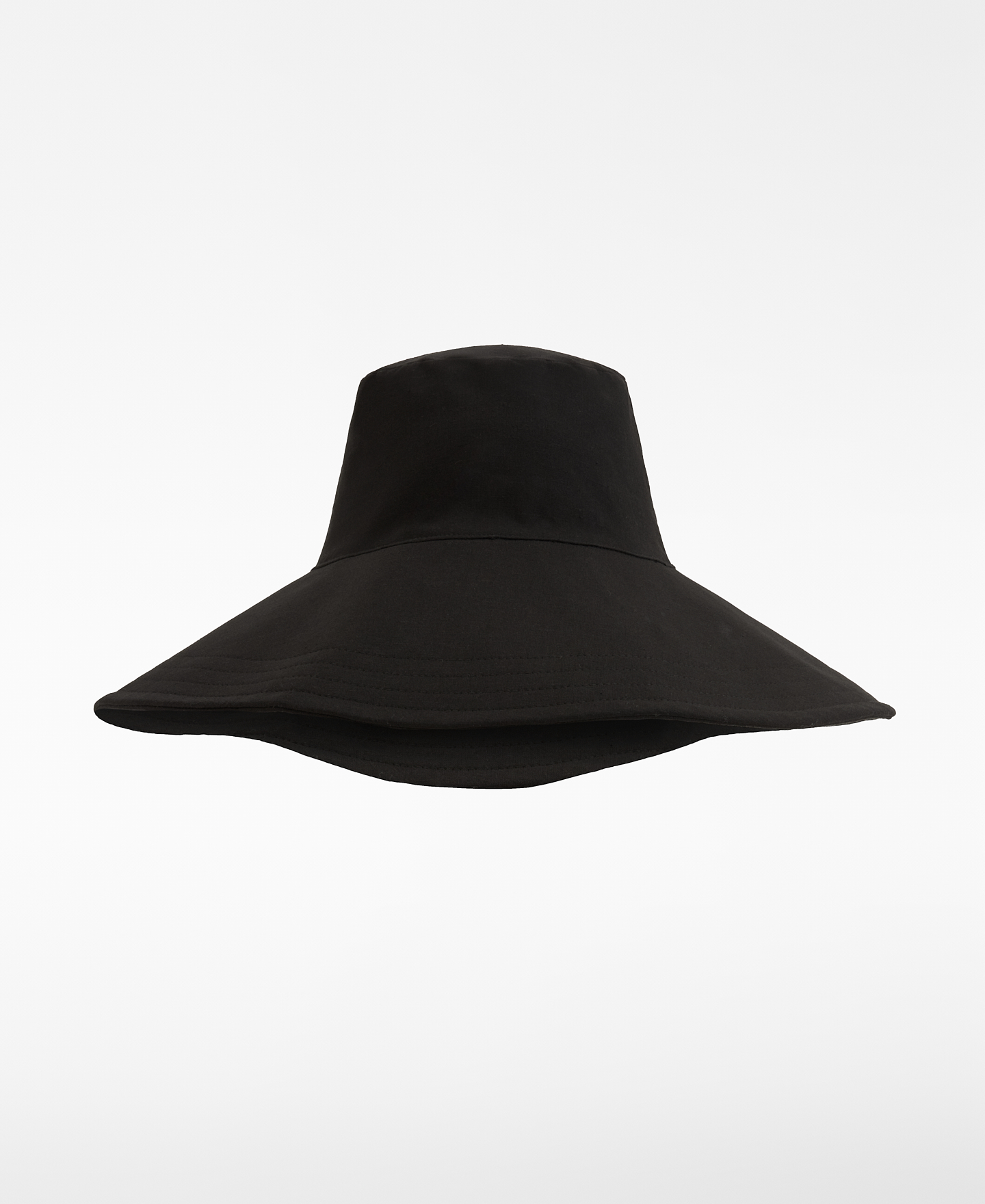 Wide-brim bucket hat with opening image number 0