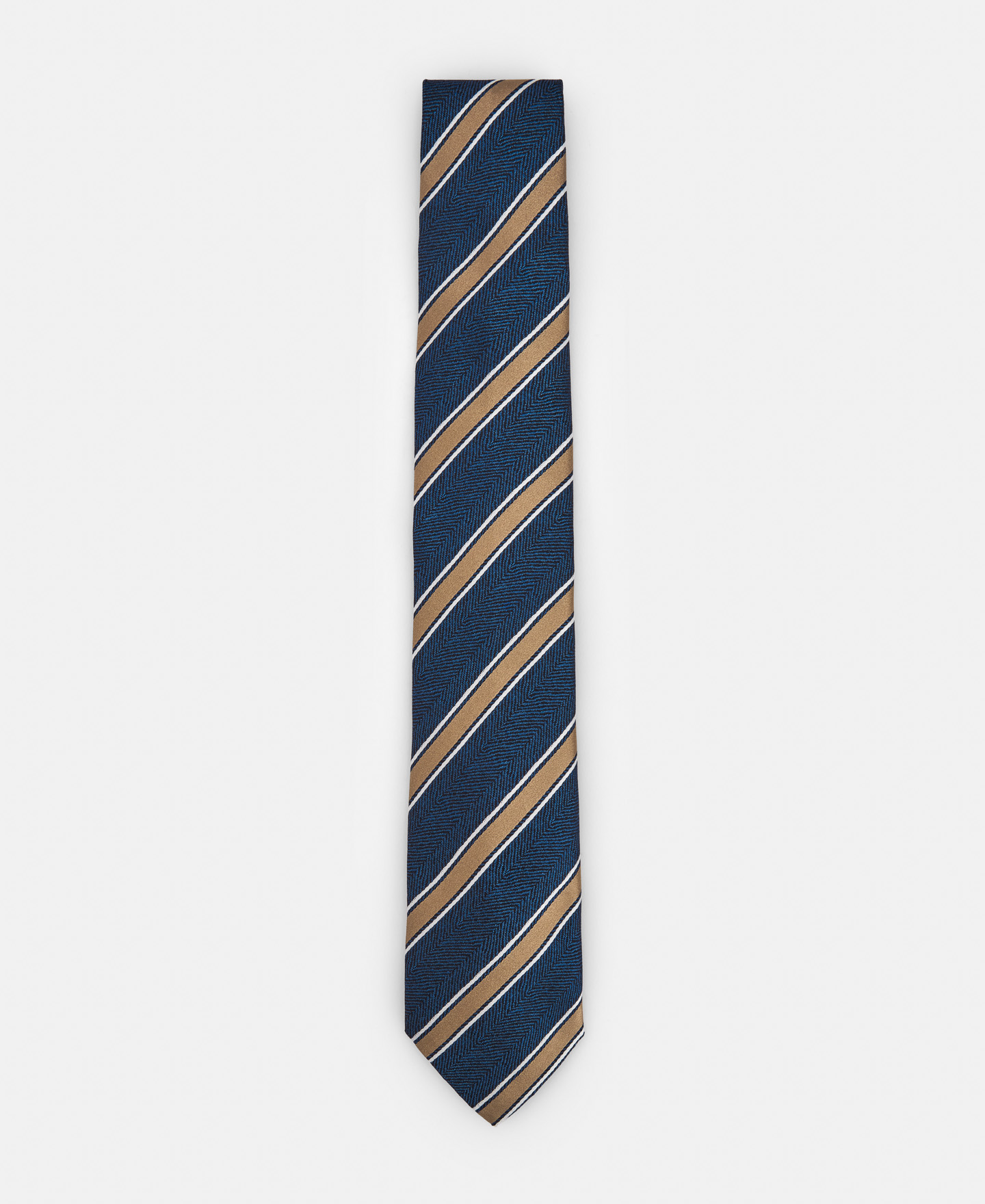 Striped silk tie image number 0