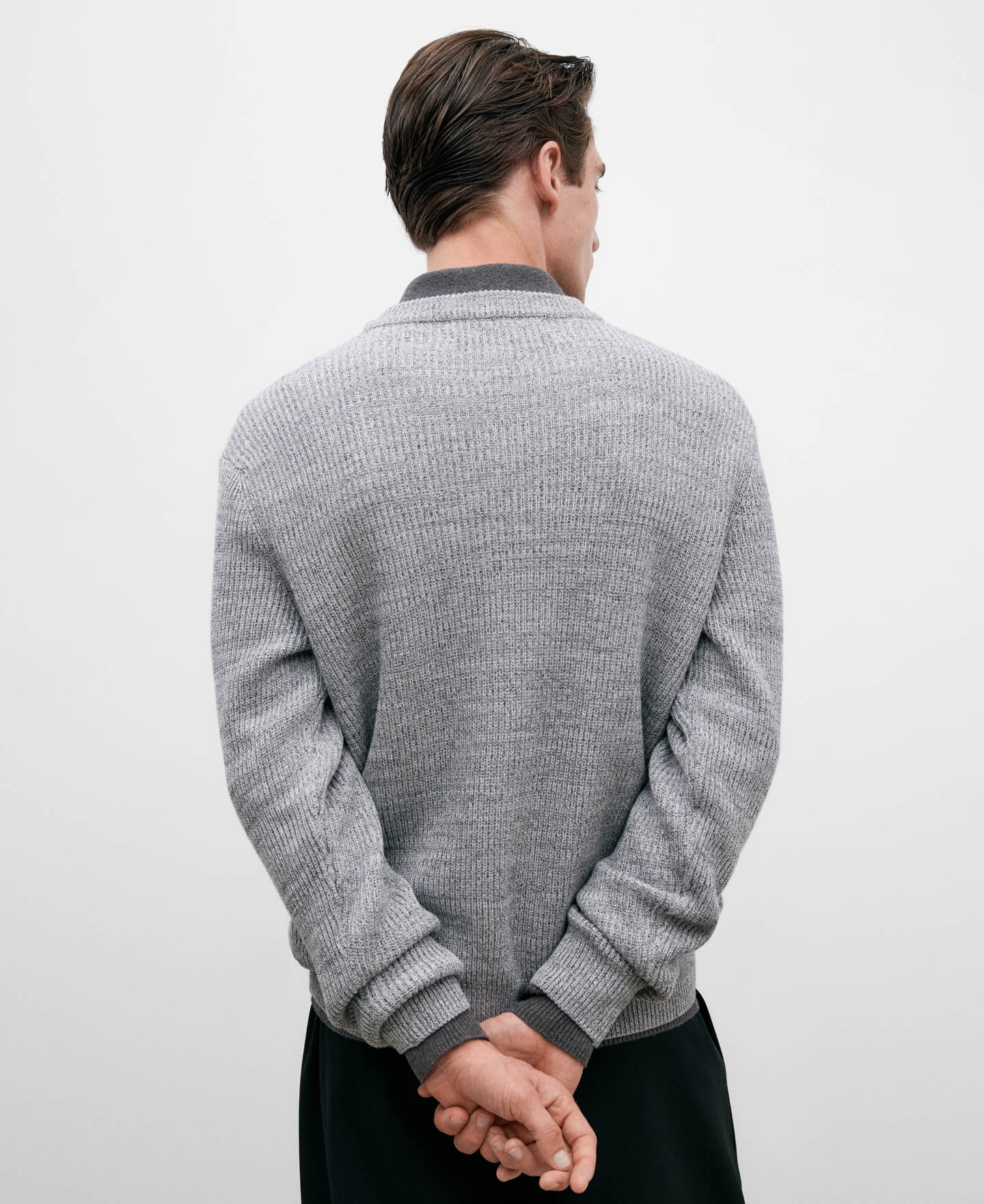 Cotton ribbed jumper image number 2
