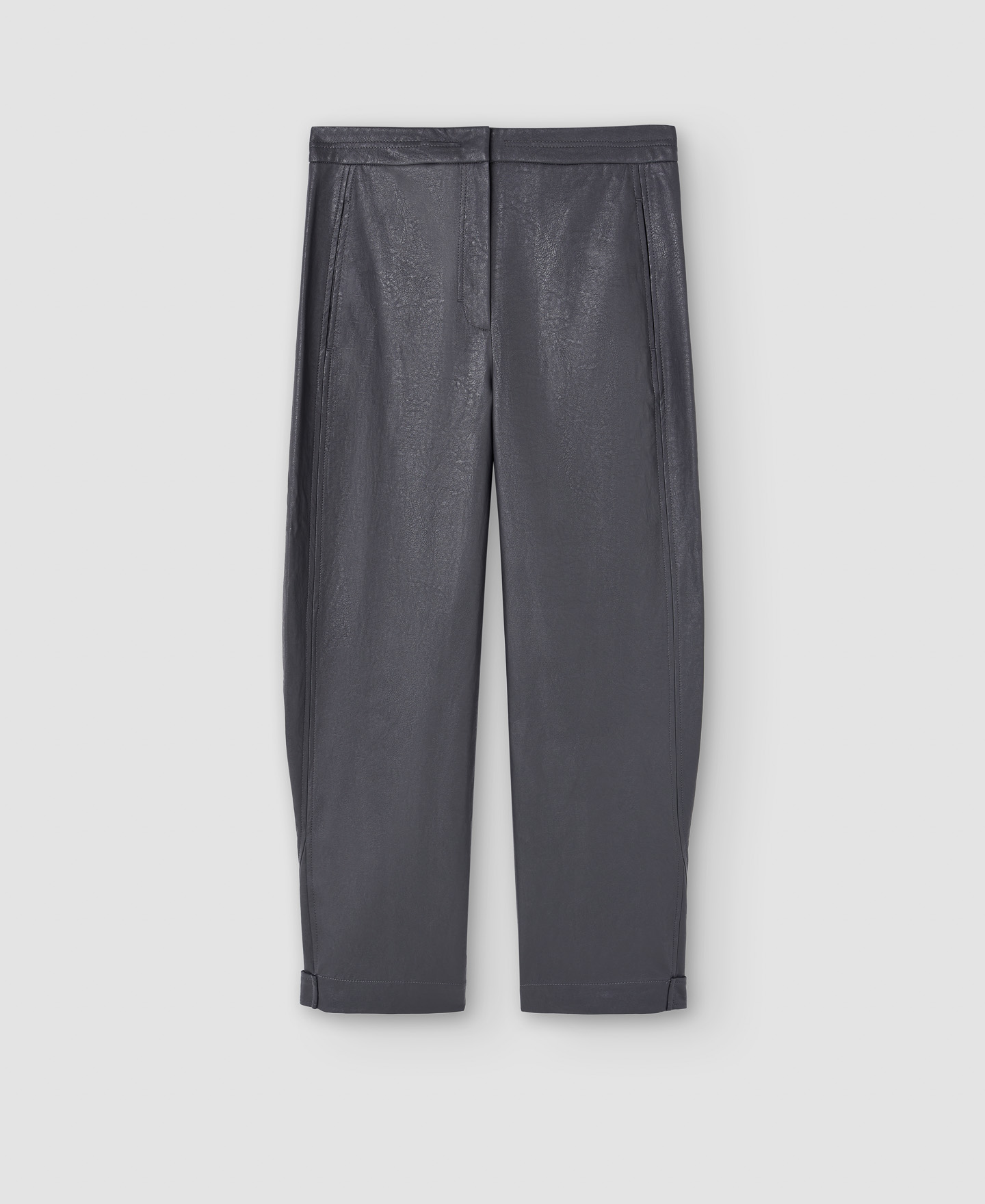 Viscose wide ankle length trousers image number 5