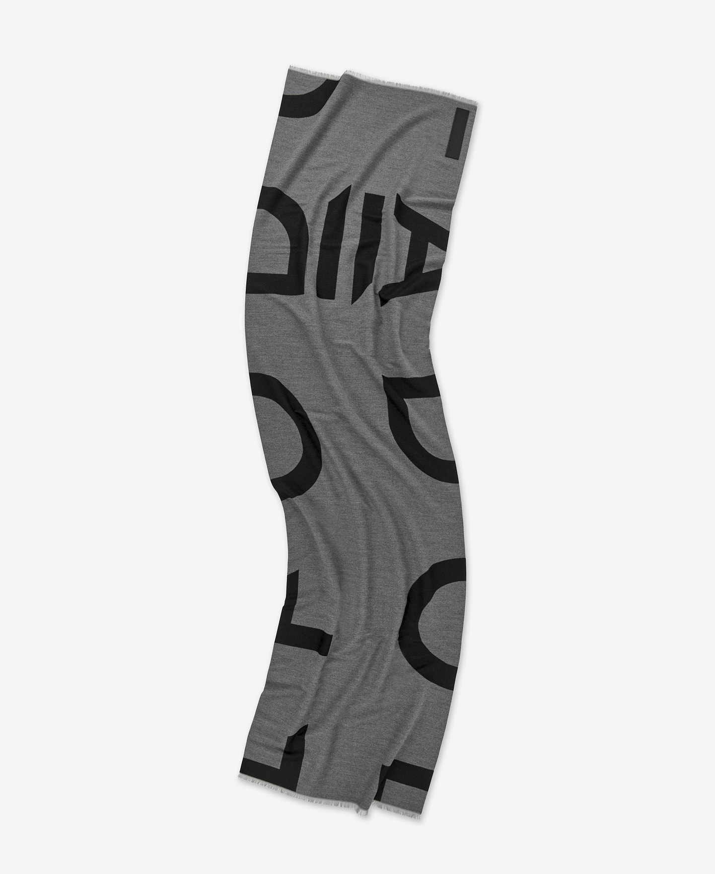 Bufanda maxi logo en jacquard image number 1