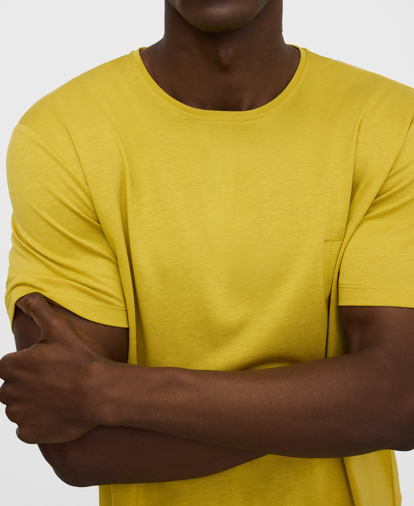 T-Shirt mit normaler Passform aus Lyocell und Baumwolle image number 3