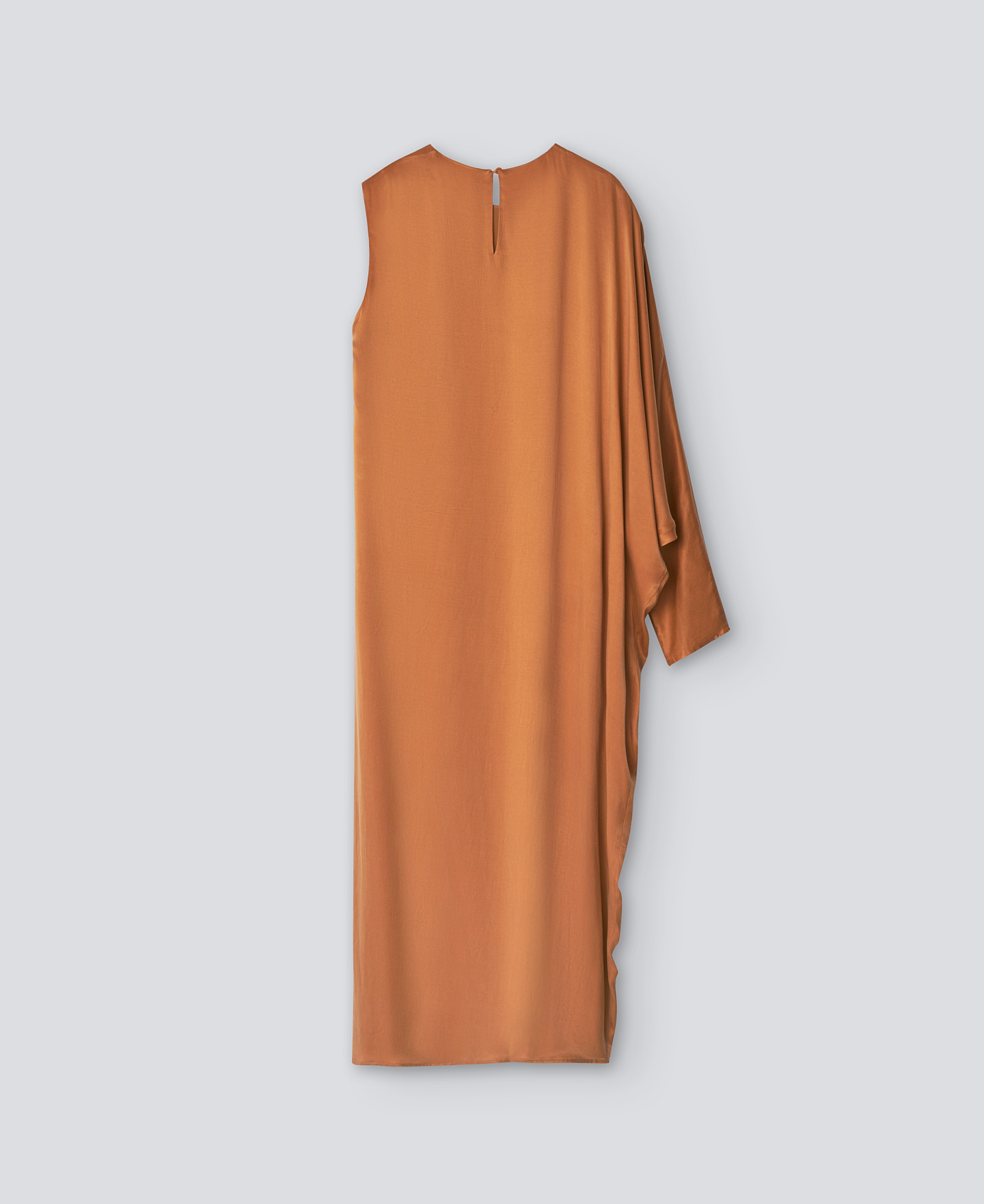 Vestido asimétrico naranja mujer image number 5