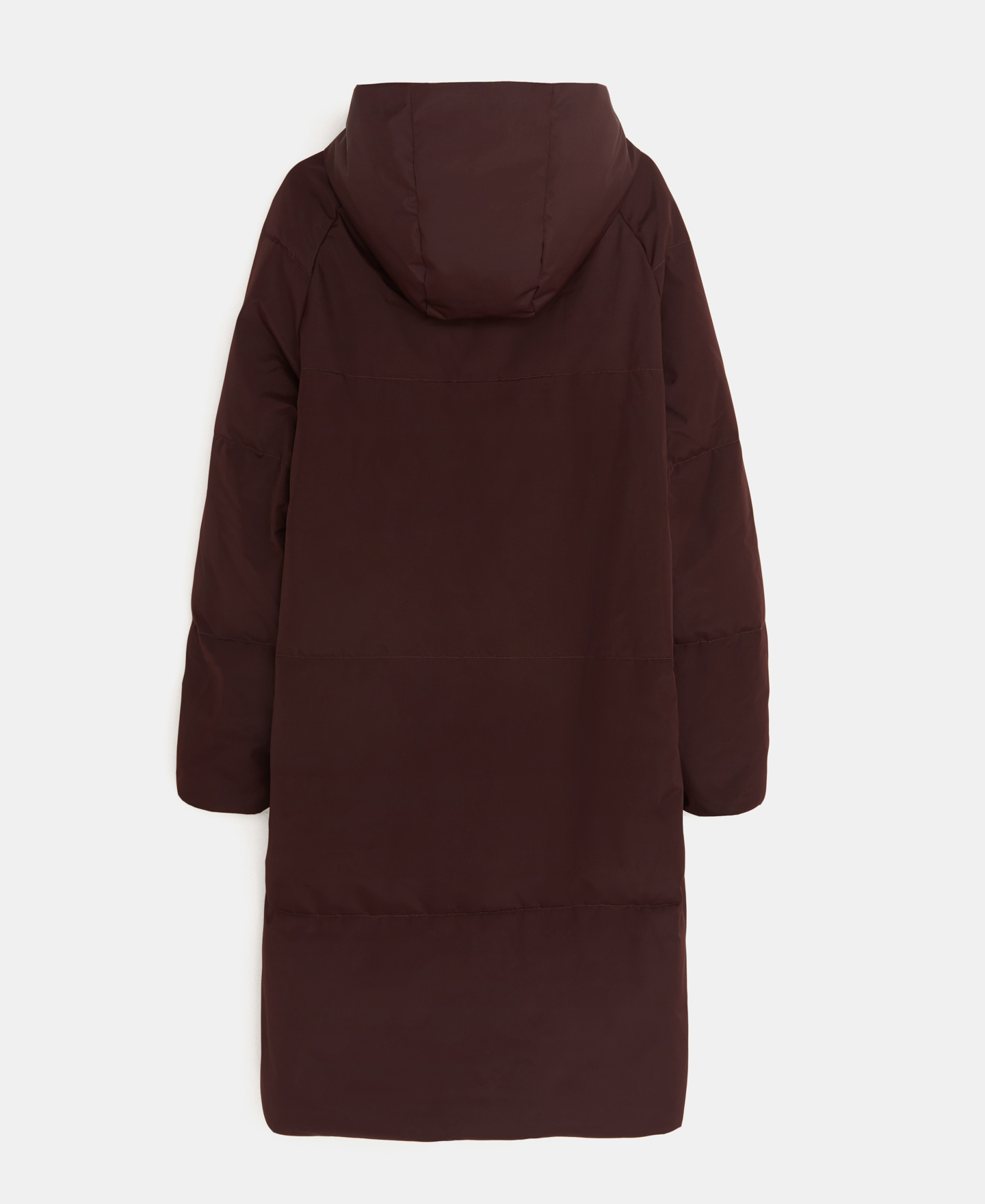 Long padded jacket with hood image number 5
