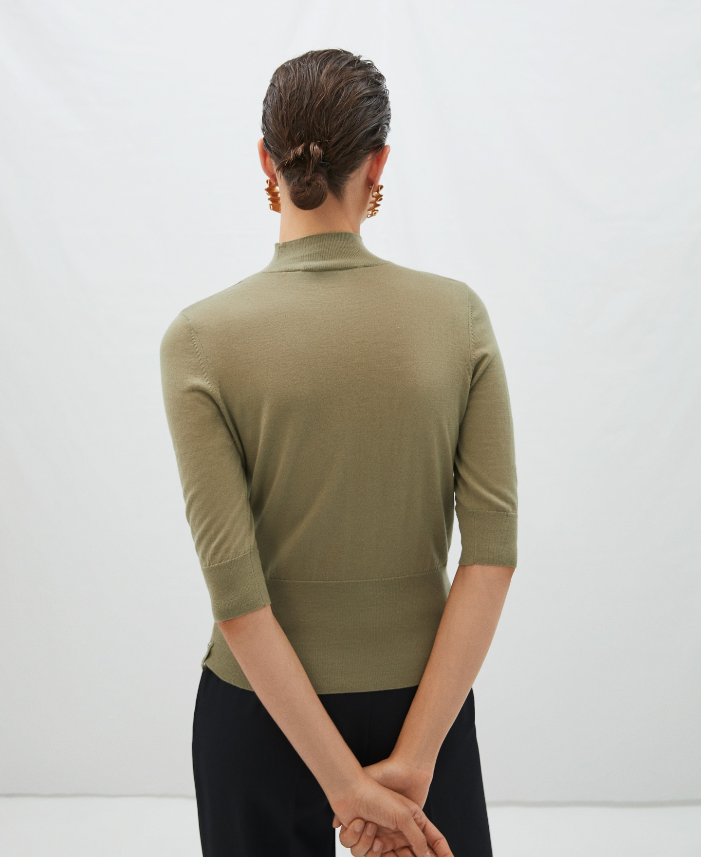 Jersey cuello perkins en lana merino image number 2