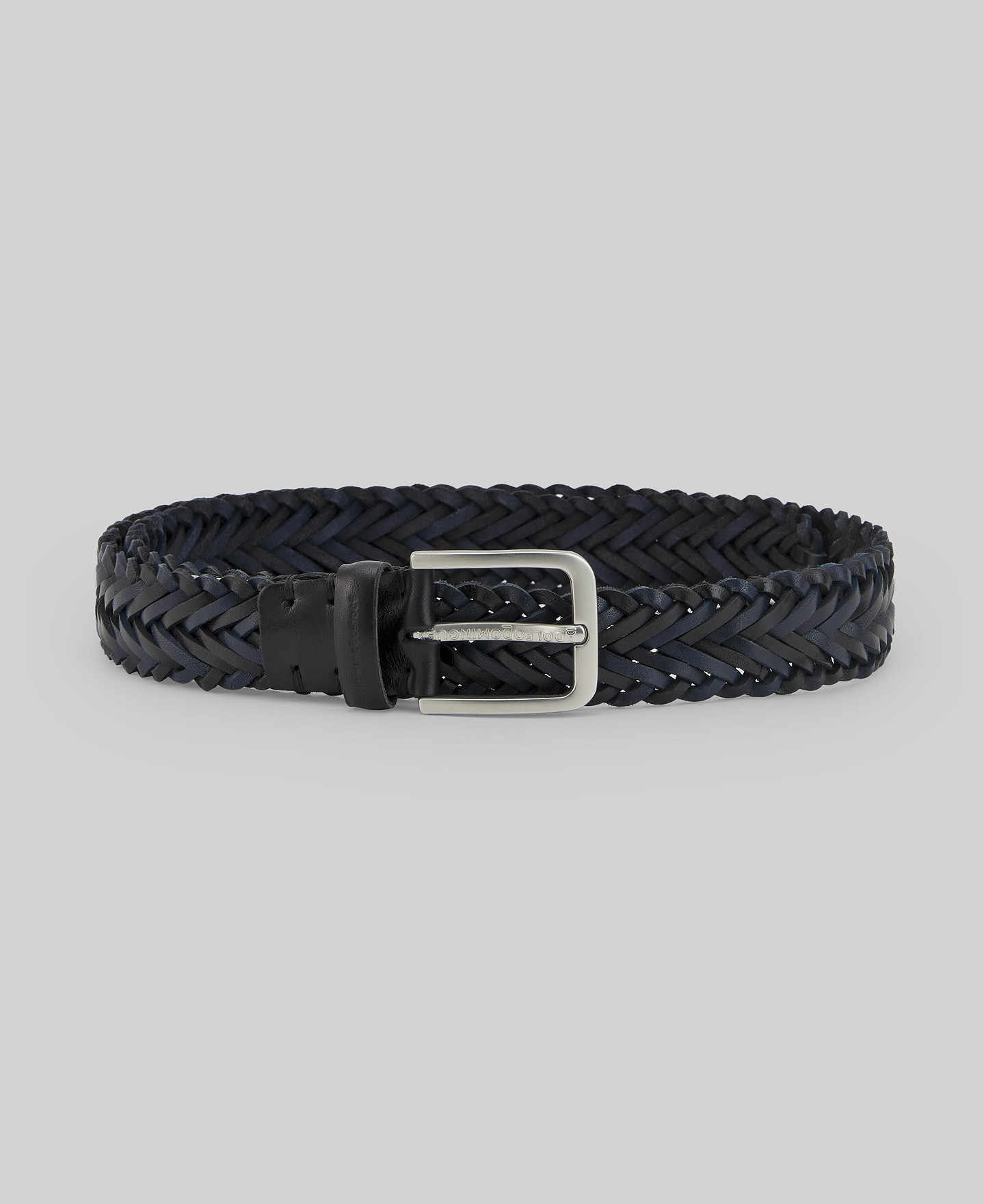 Braided leather belt man image number 0