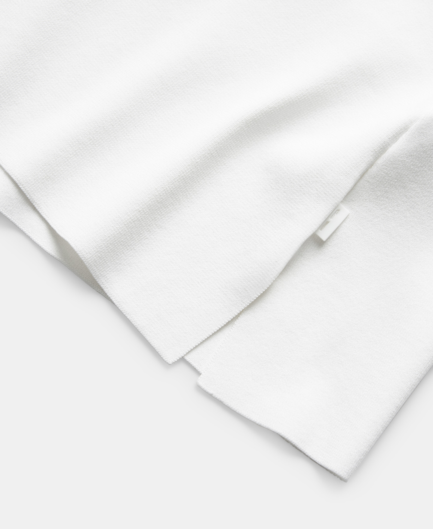 Square neckline top viscose rubber knit image number 6