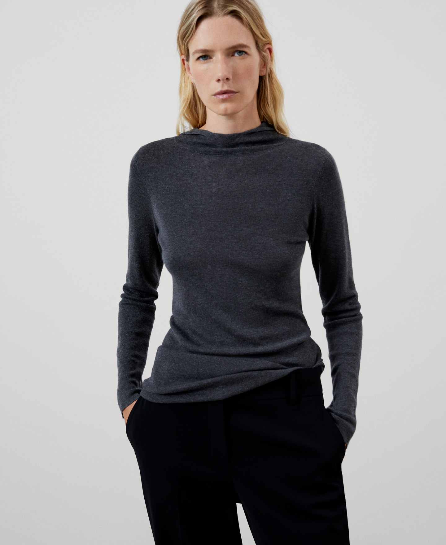 Wool and Lenzing lyocell sweater image number 0