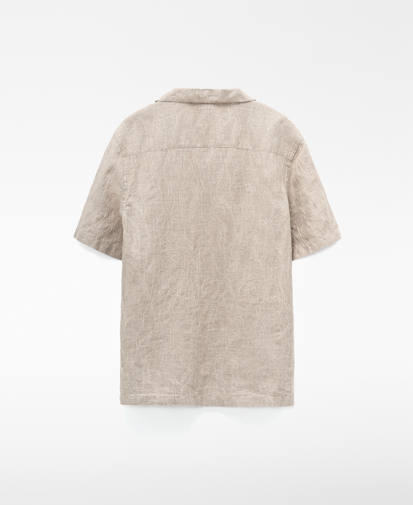 European linen embroidered shirt image number 5