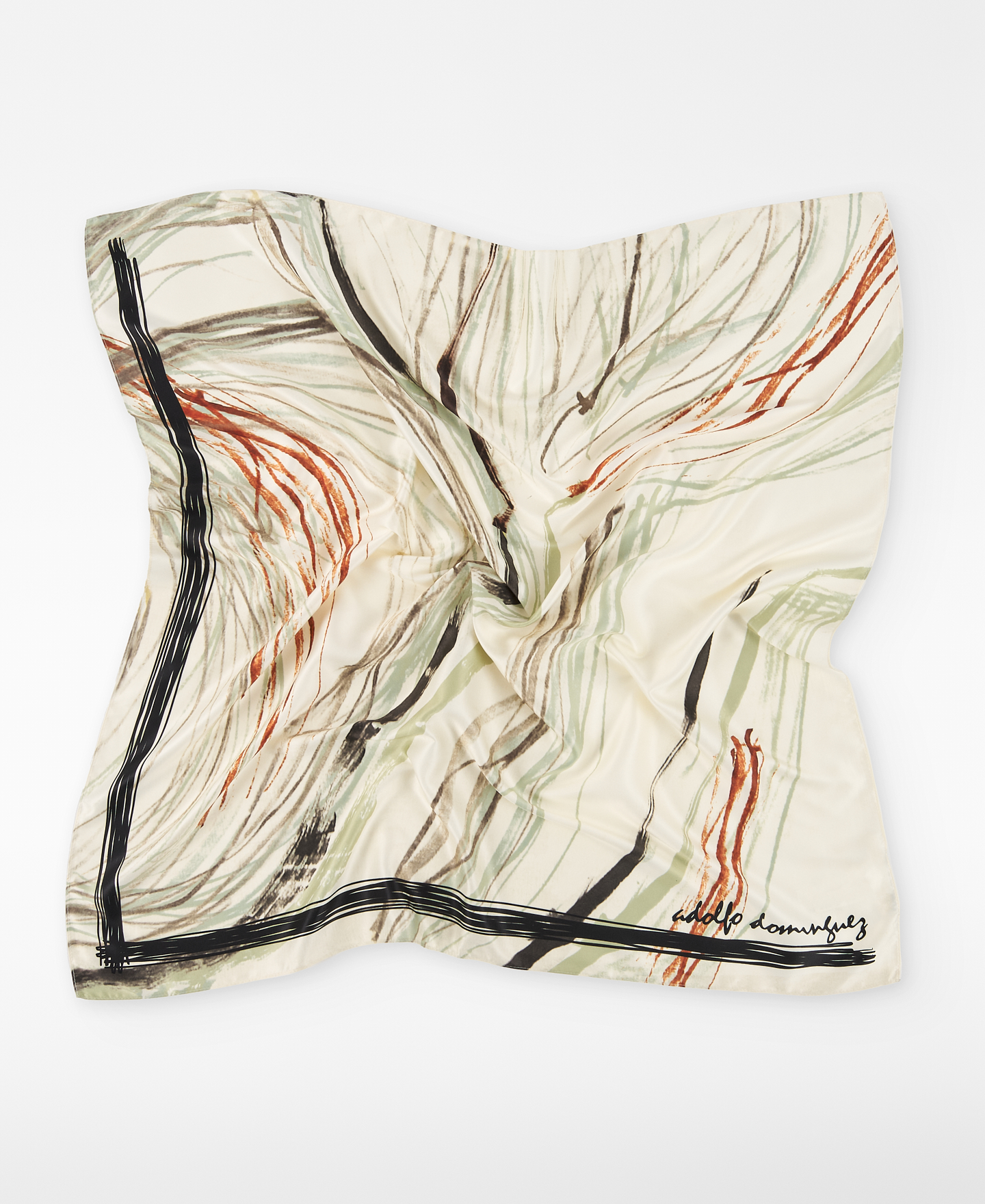 Square printed scarf image number 1