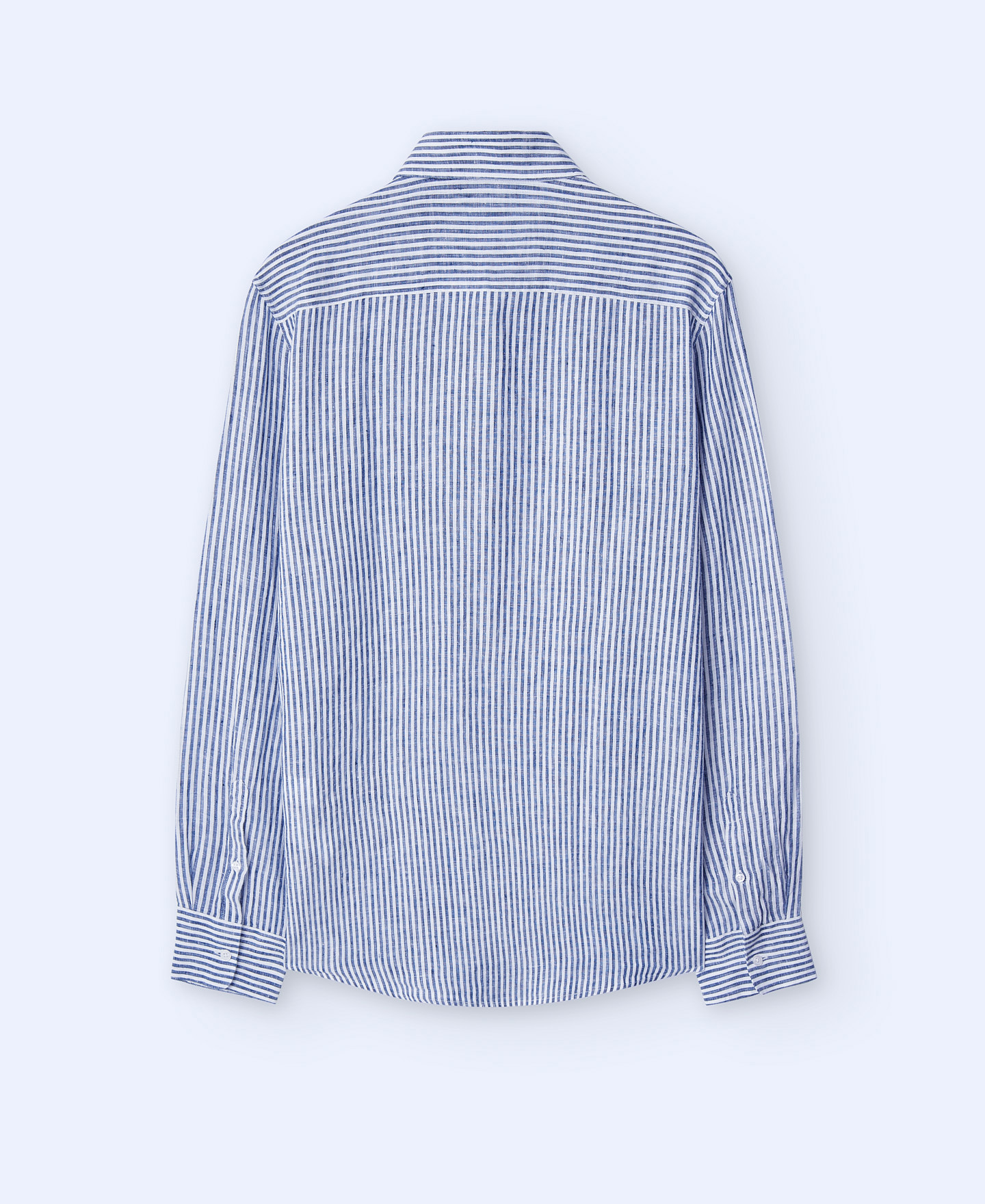 100% linen striped shirt image number 5