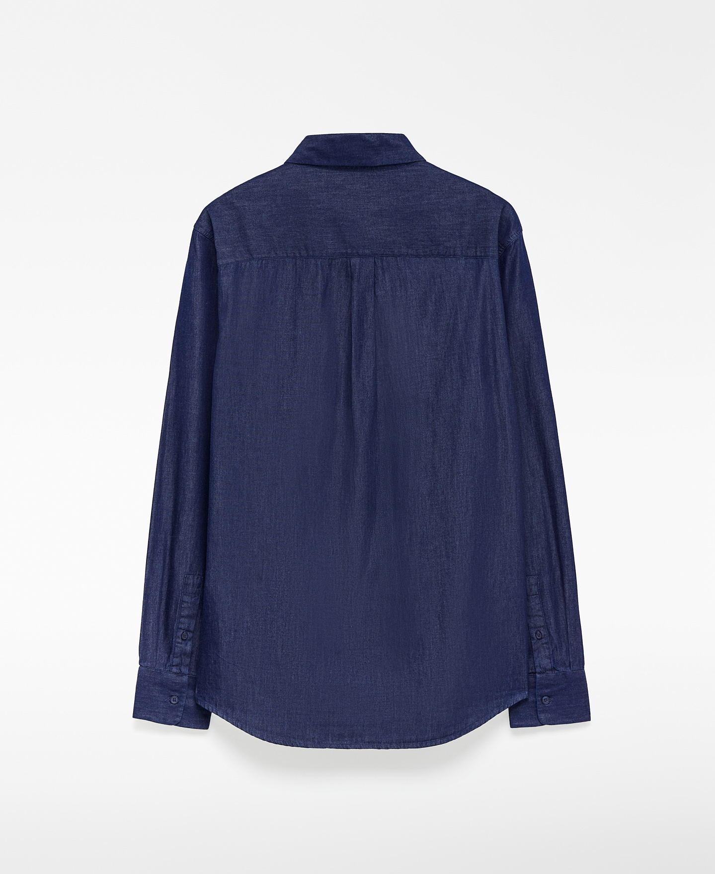 Camisa regular fit denim algodón hombre image number 5