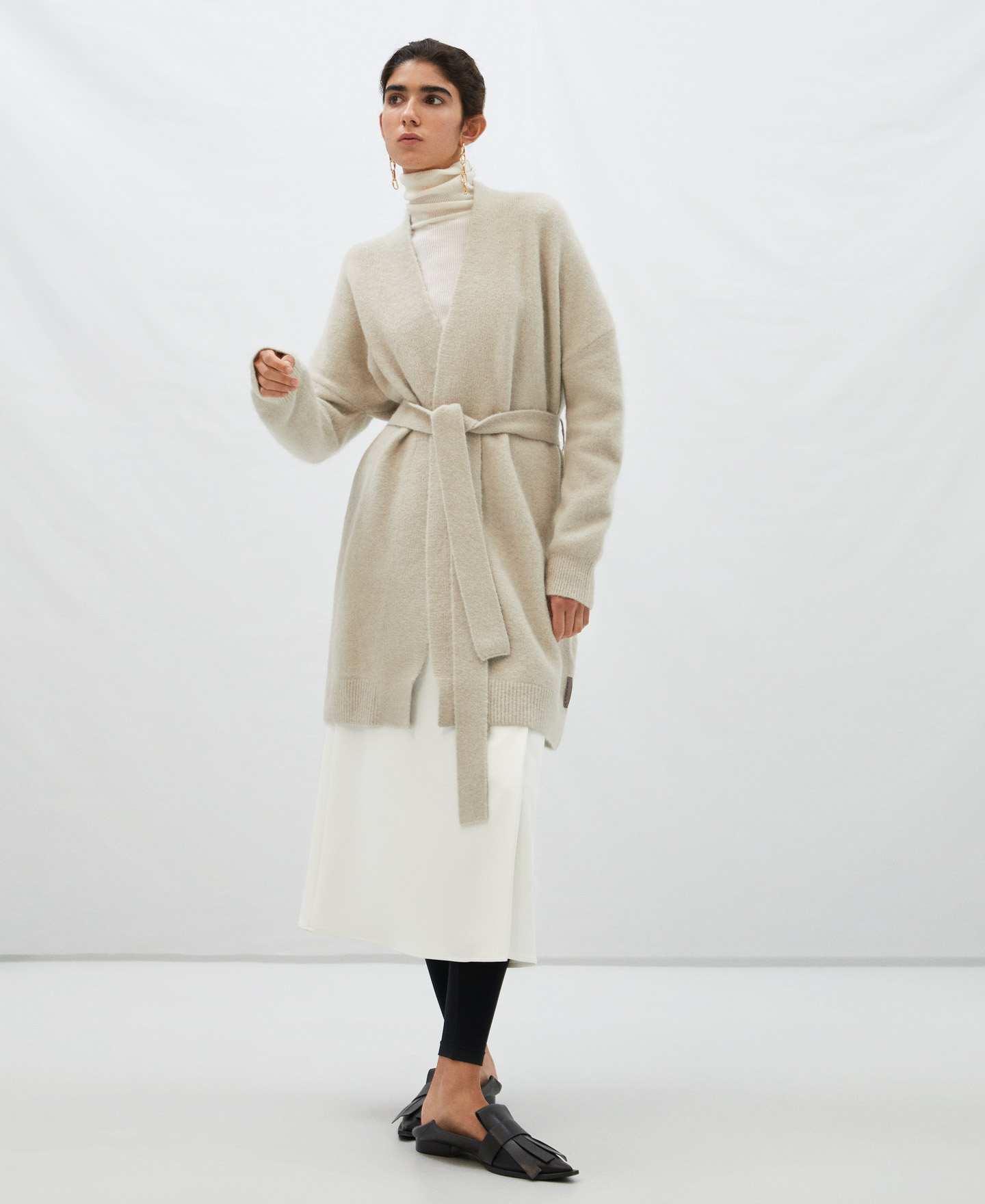 Long jacket without buttons image number 1
