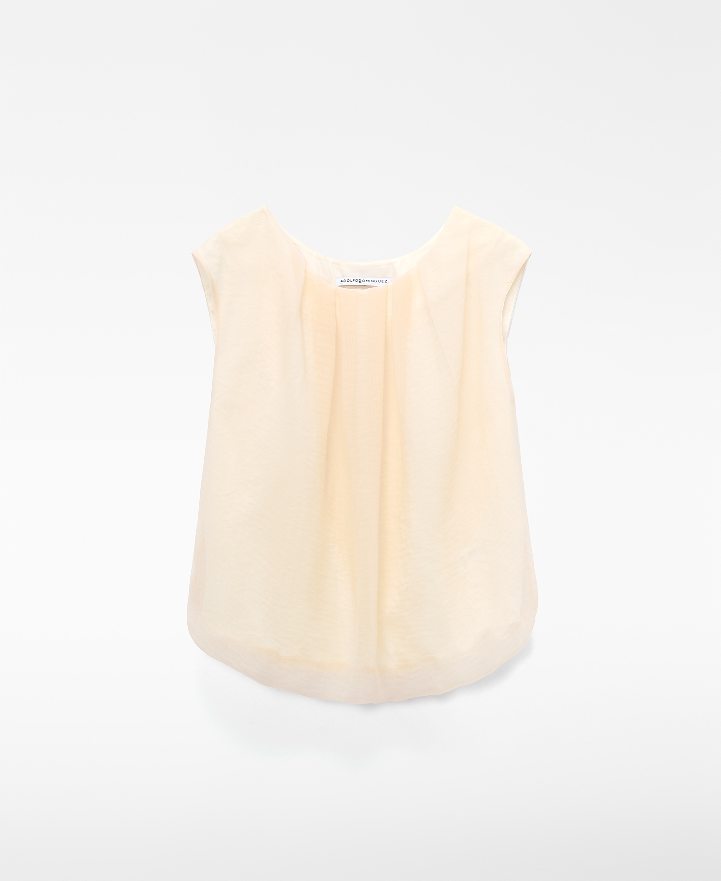 Double-fabric pleated top image number 4