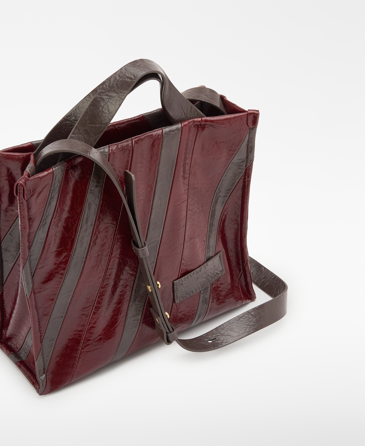 Bolso shopper Ori&oacute;n patchwork piel image number 2
