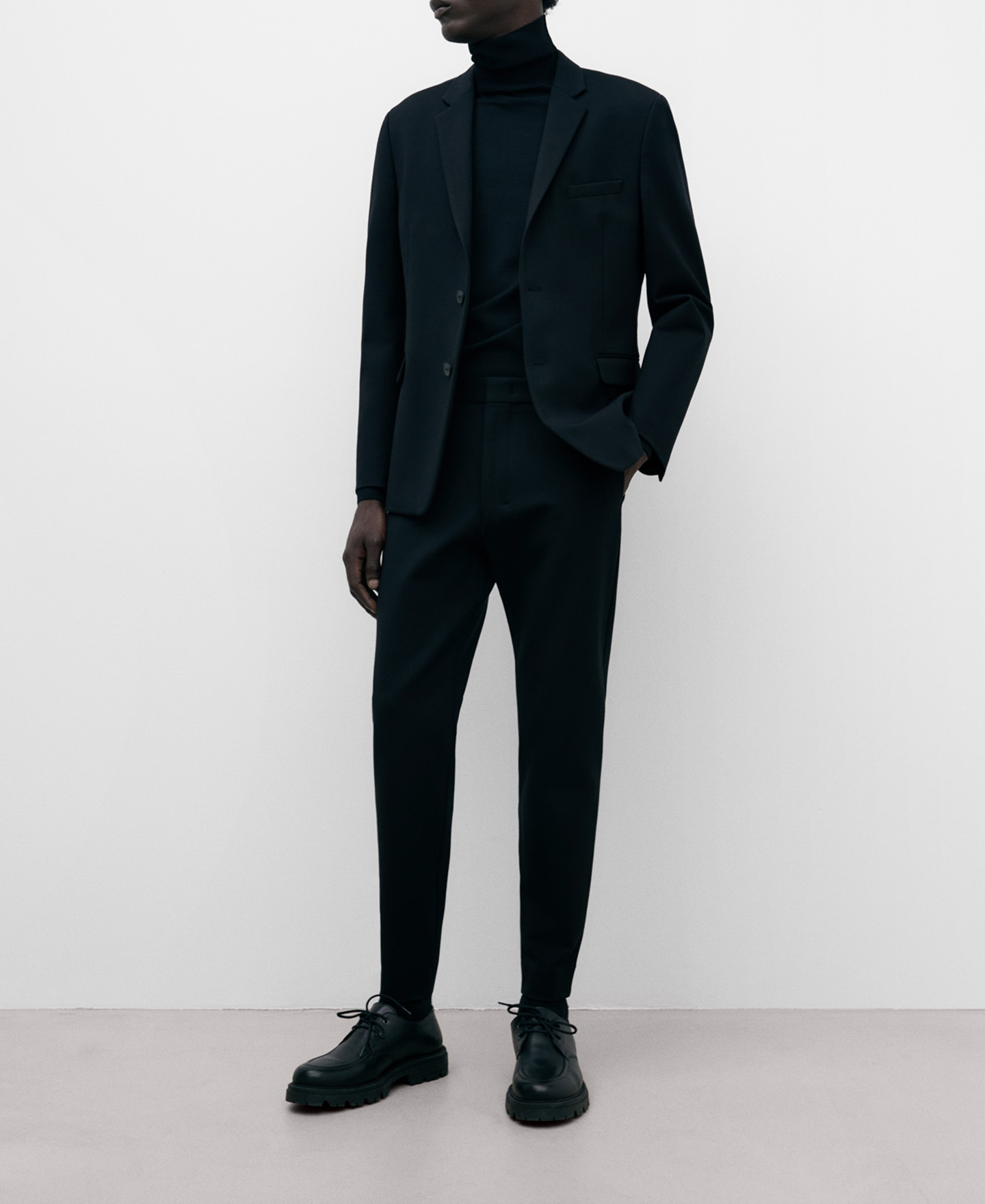 Stretch woven tailored trousers image number 1