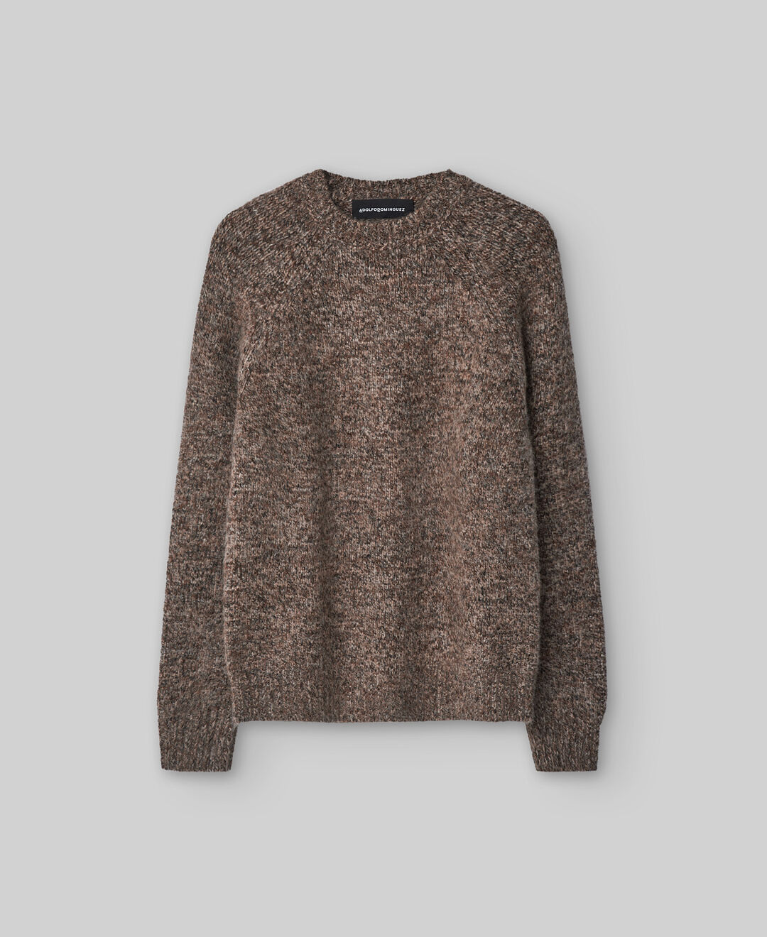 Melange knit sweater man image number 4