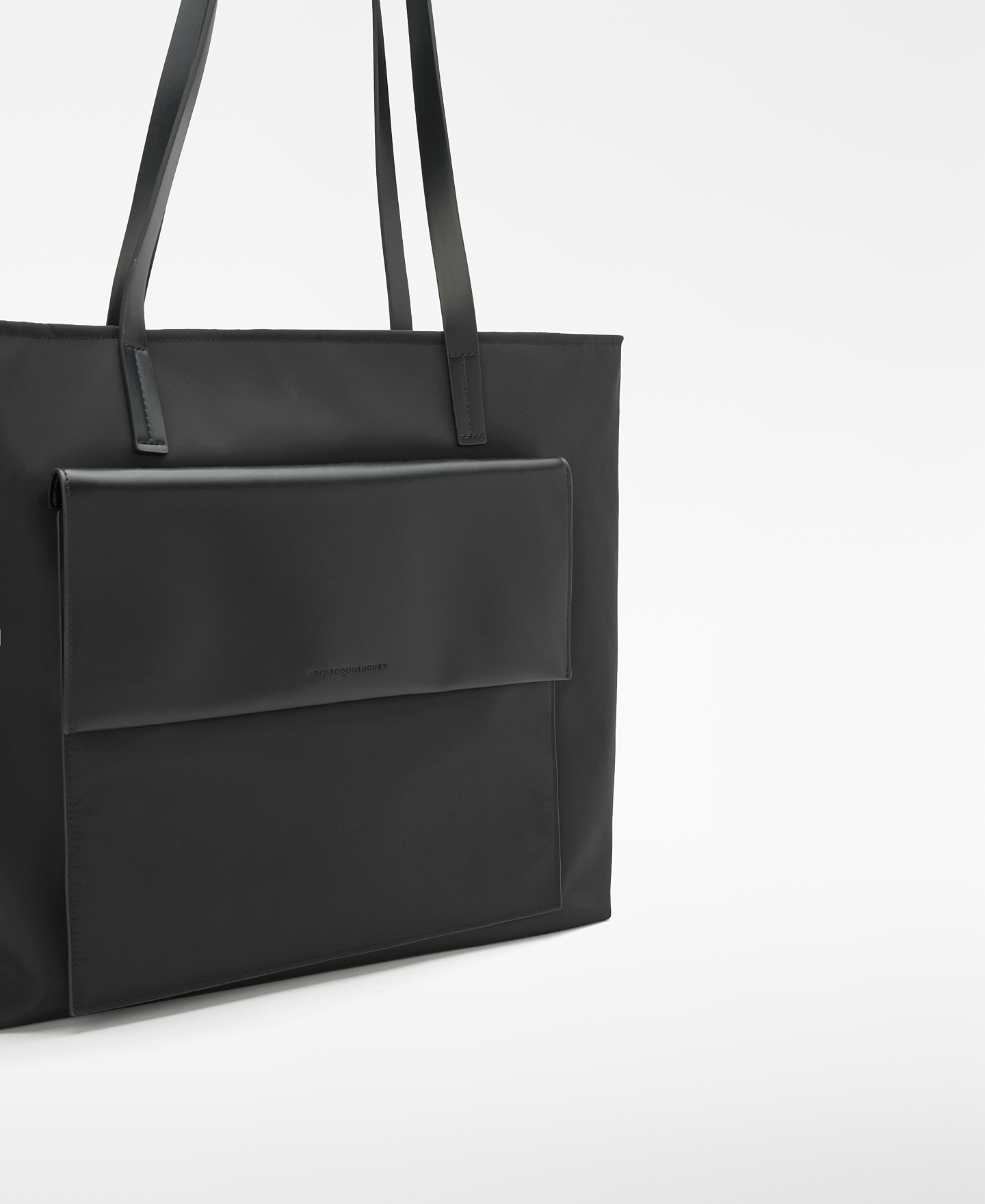 Large nylon horizontal shopper bag image number 2