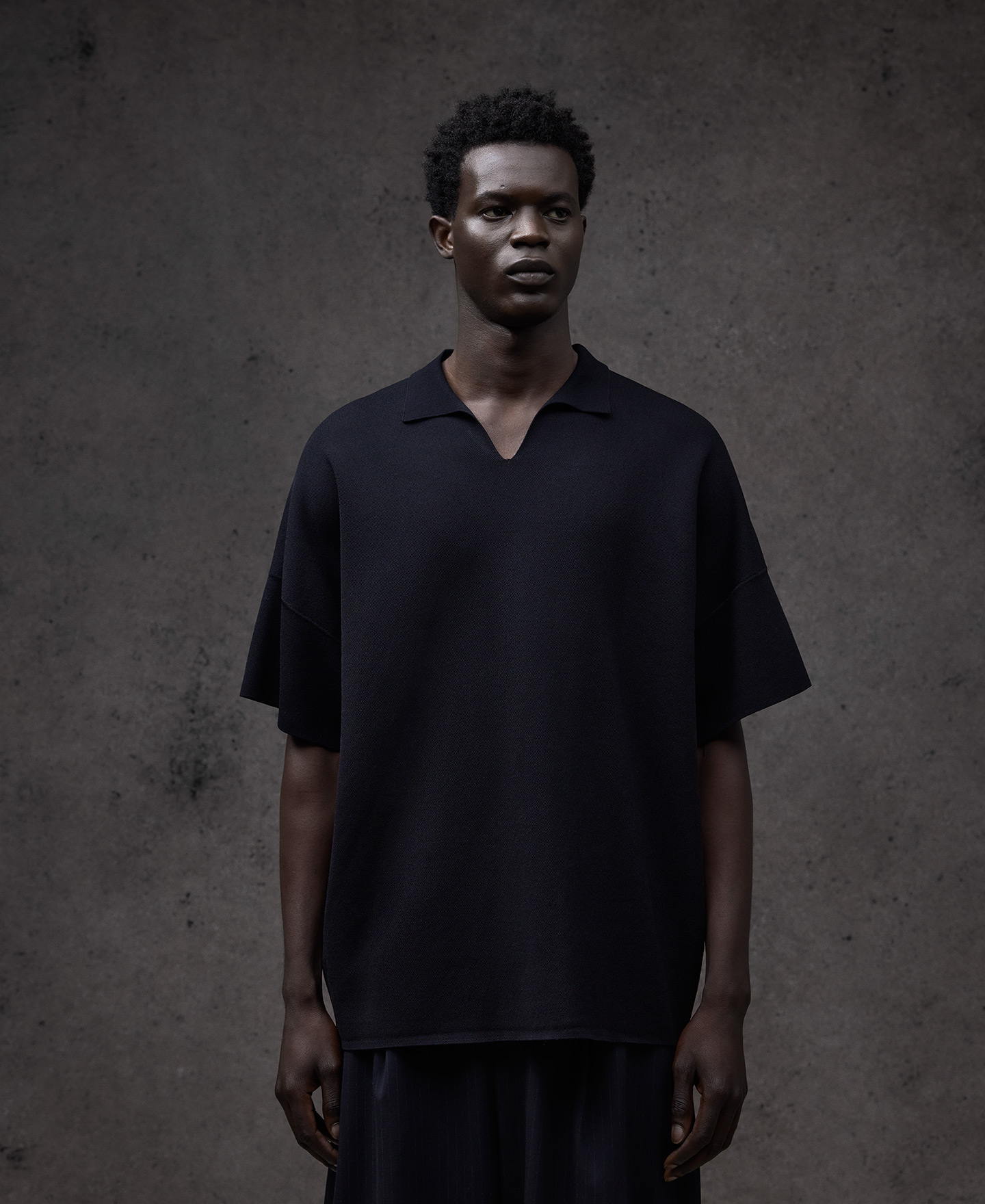 Polo oversize en punto hombre image number 0