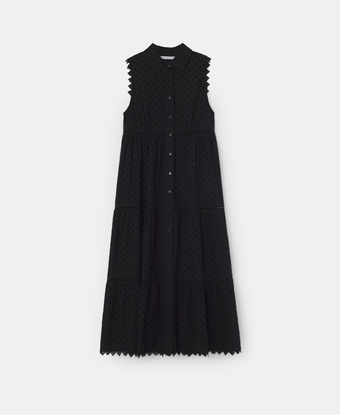 Midi dress white shirt collar image number 4